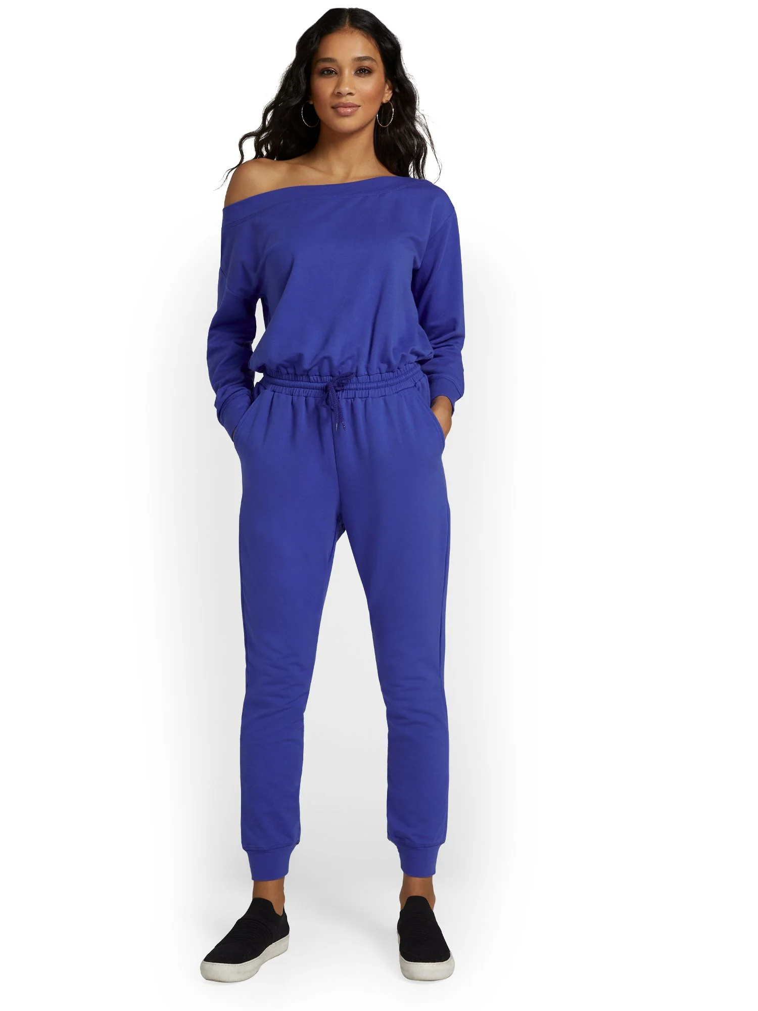Slouchy French Terry Jumpsuit - Image 2