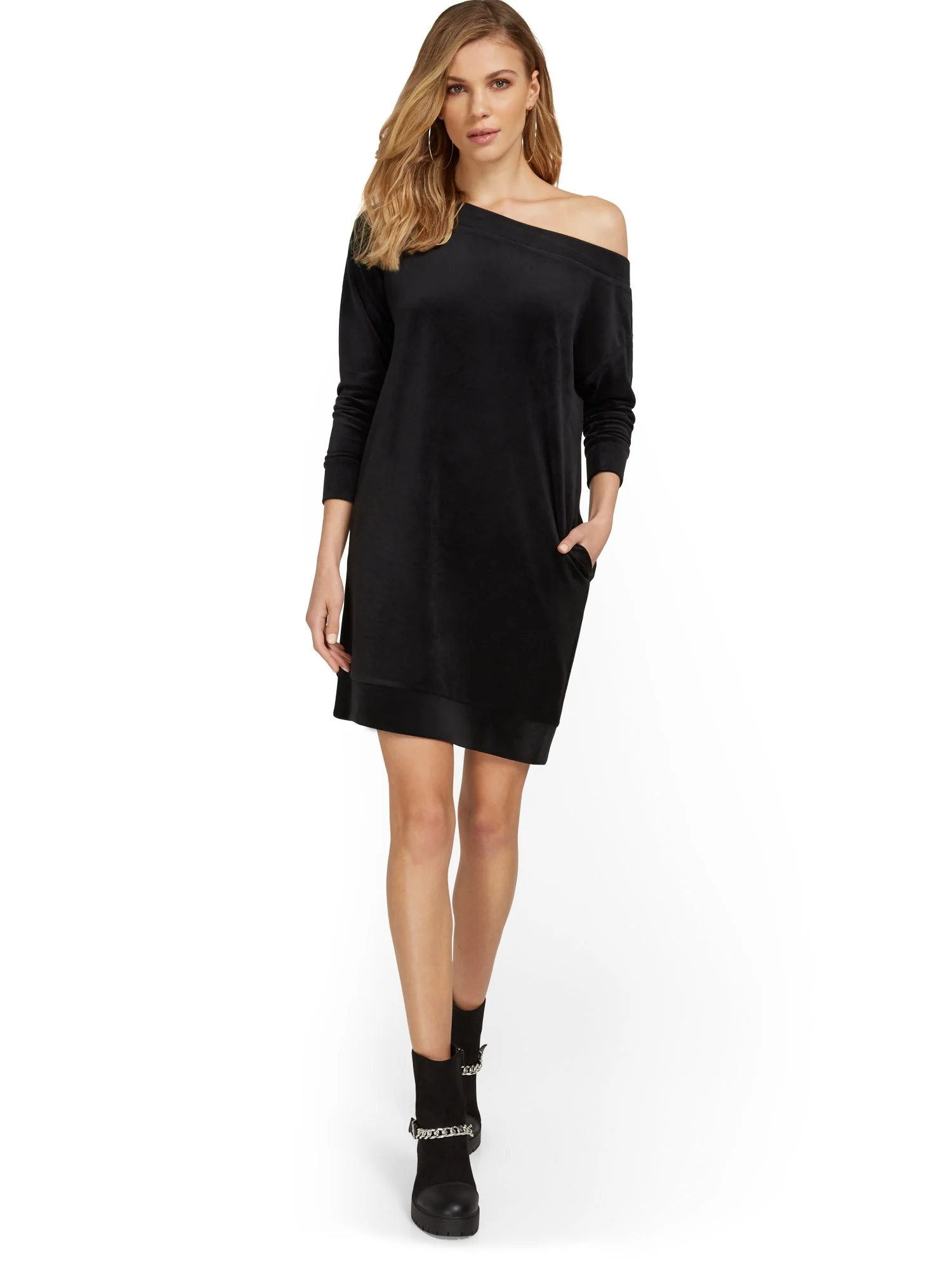 Slouchy Velour Dress - Dreamy Velour Collection - Image 2