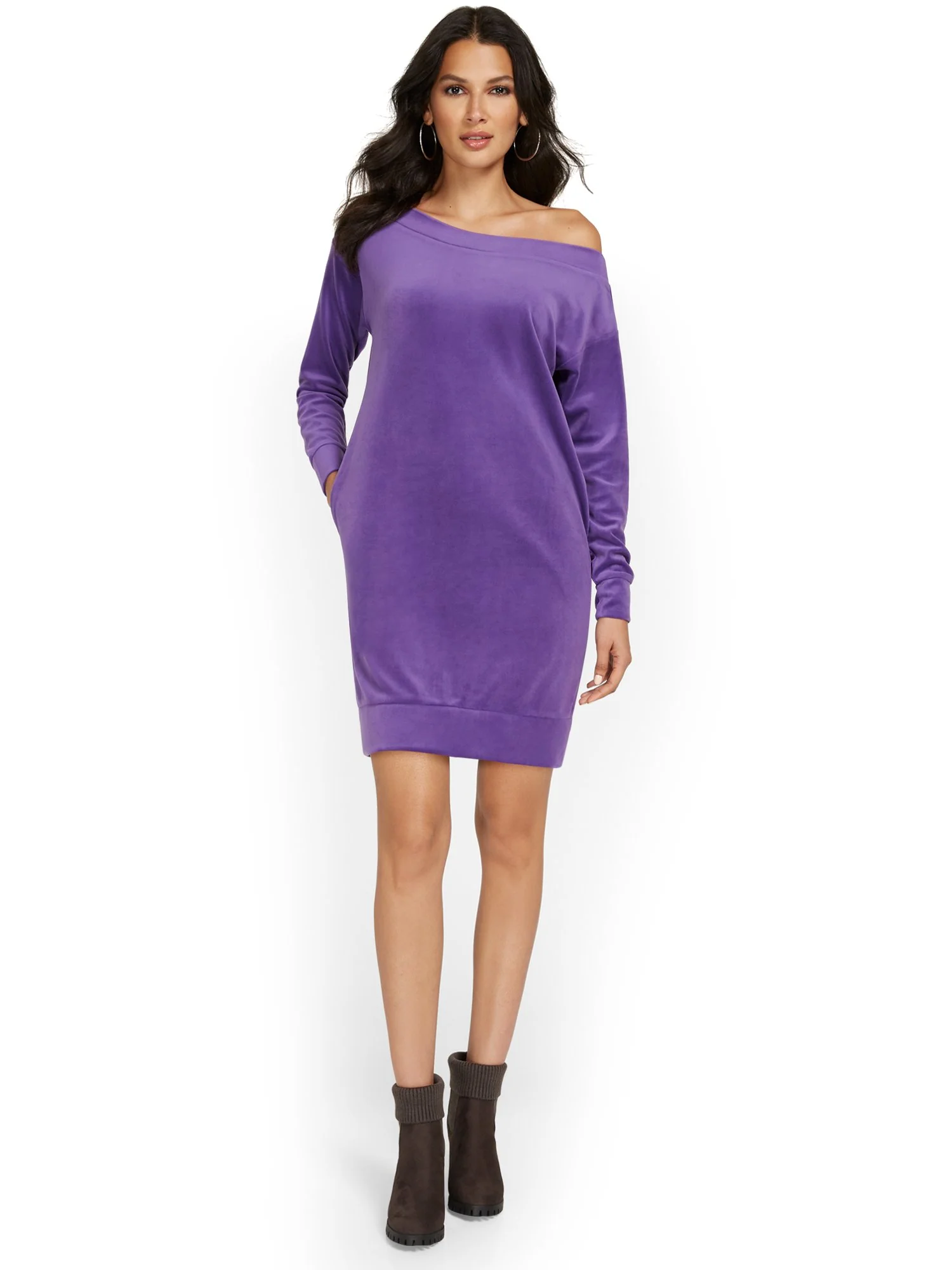Slouchy Velour Dress - Dreamy Velour Collection - Image 8