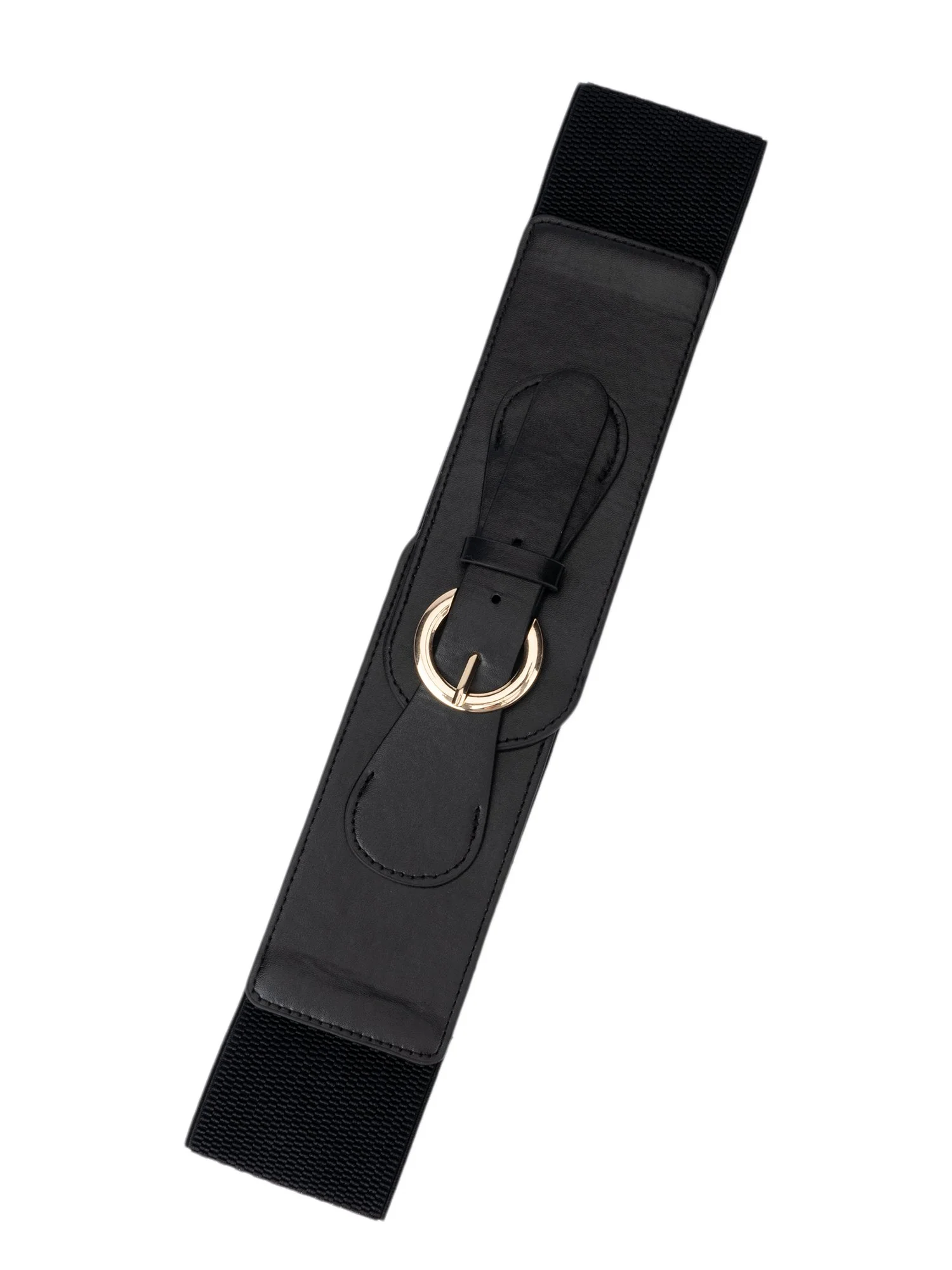 Small-Buckle Wide Belt