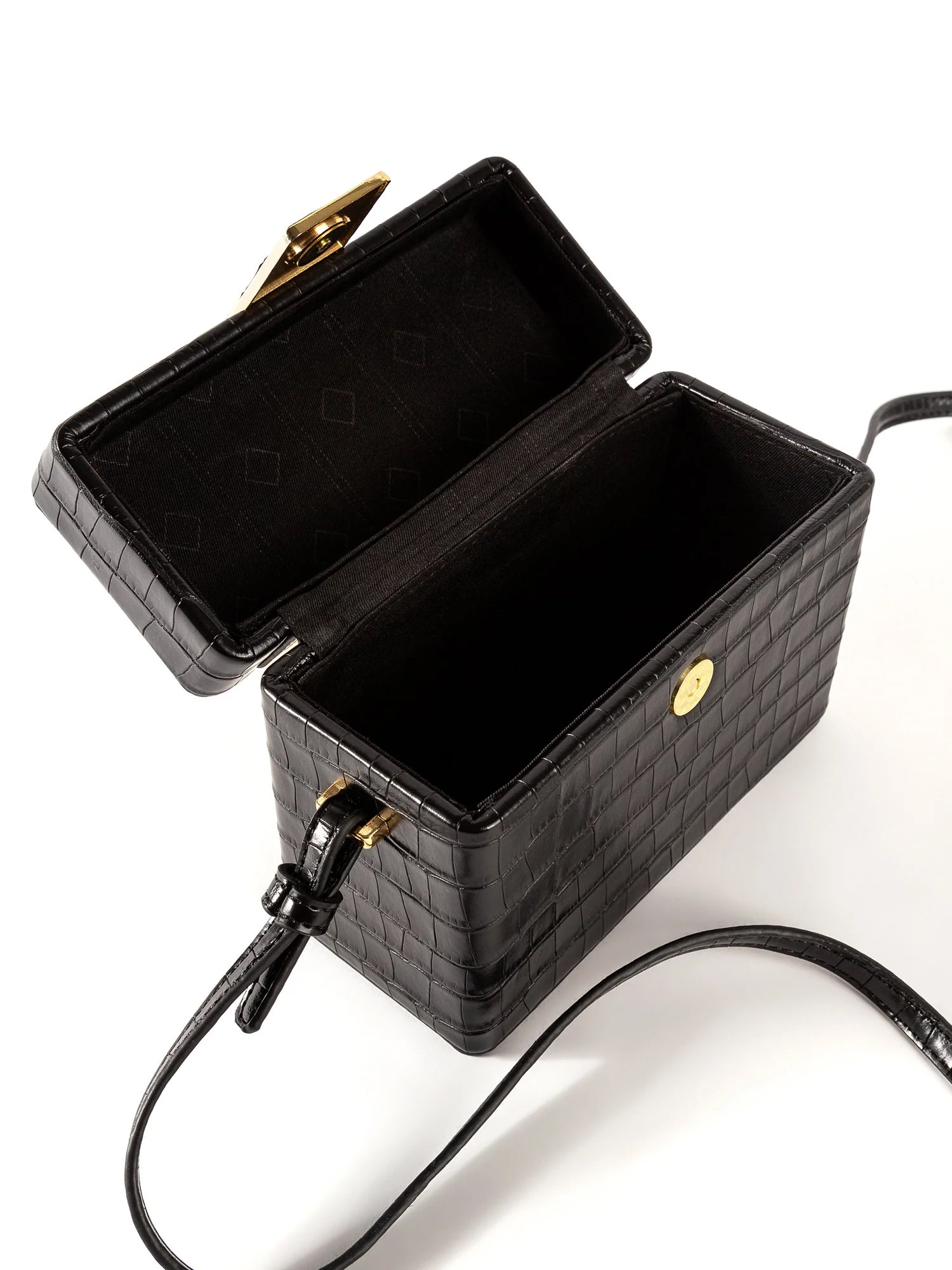Small Croc Box Bag - Image 4