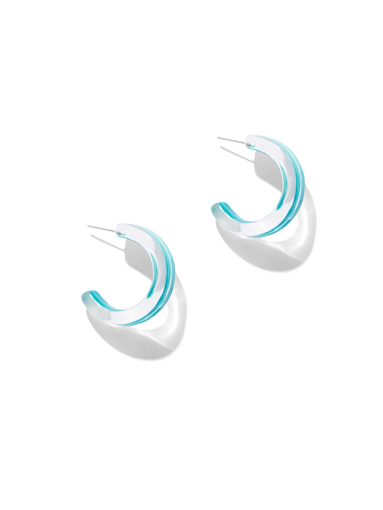 Small Resin Hoop Earring