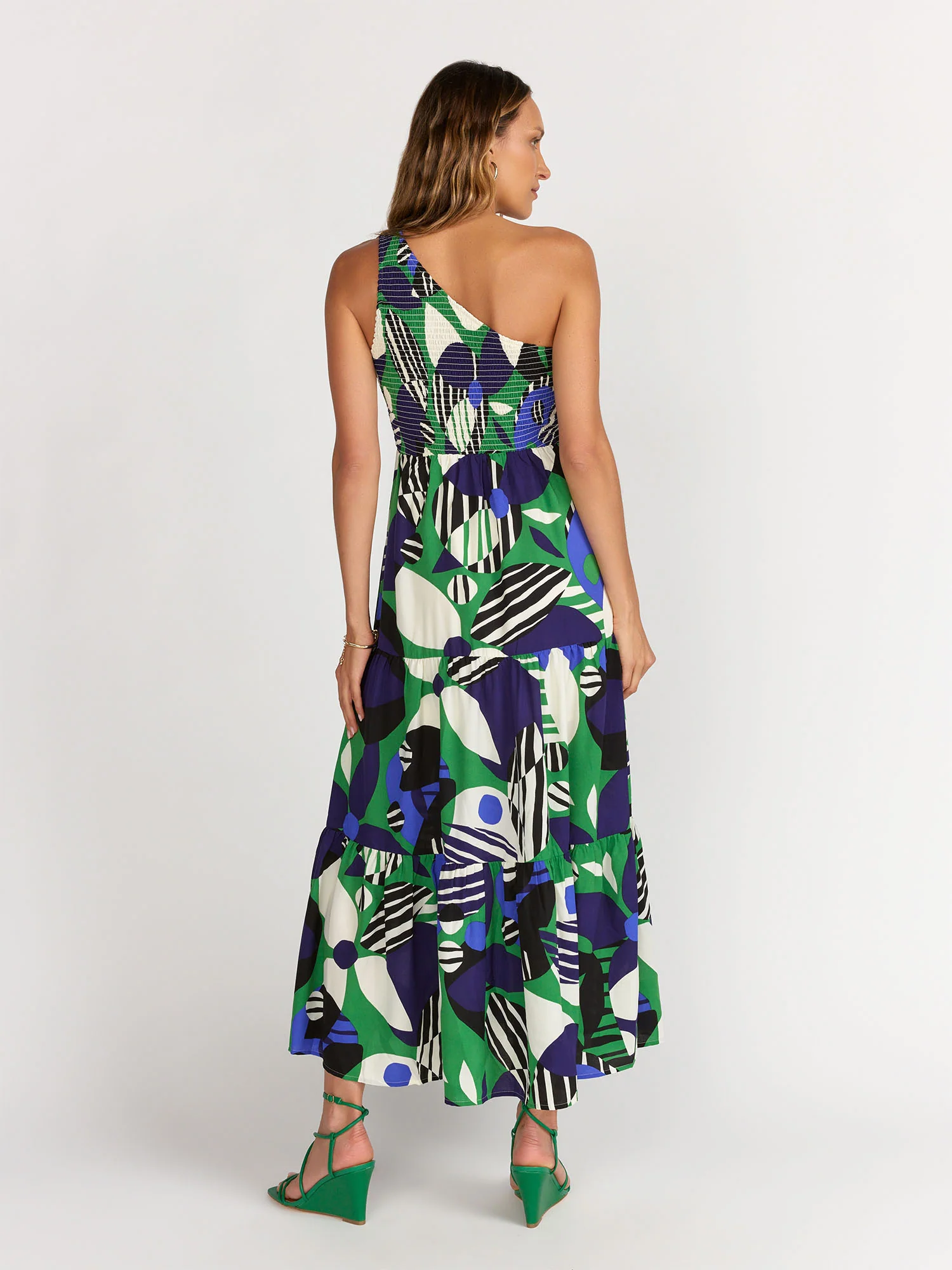 Sugarlips Smocked Bodice One-Shoulder Dress - Brands We Love - Image 3