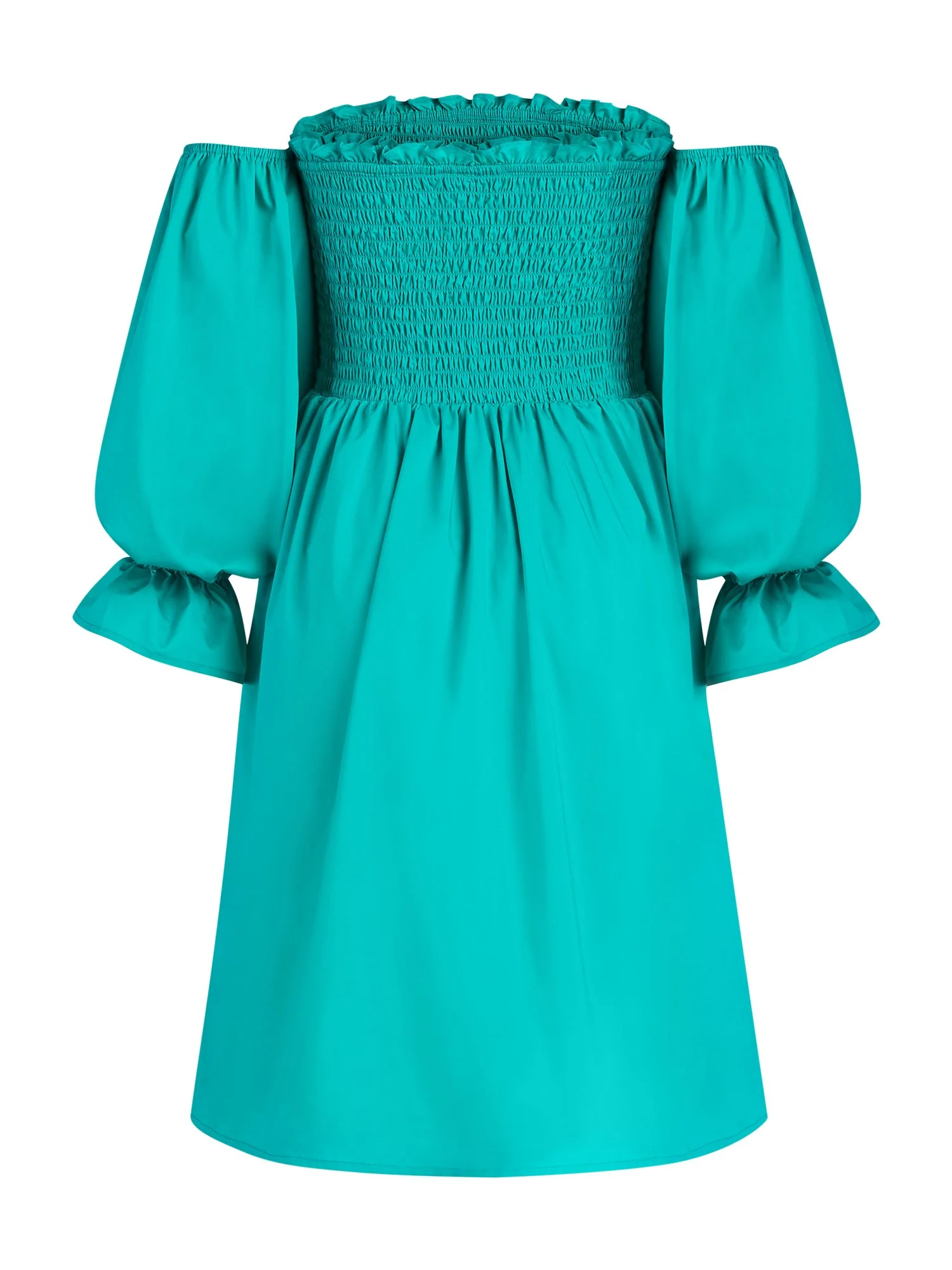 Smocked Off-The-Shoulder Dress - Image 3
