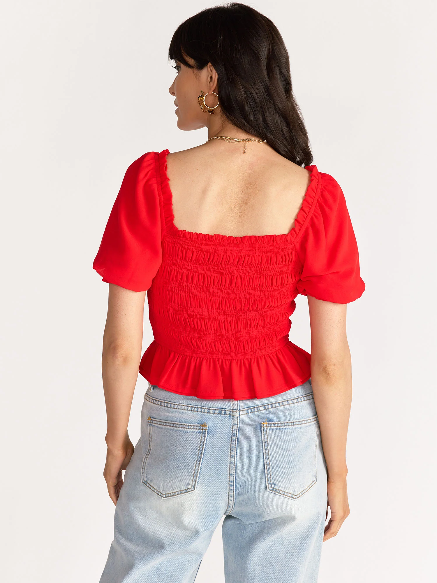 Gilli Smocked Puff Sleeve Top - Brands We Love - Image 3