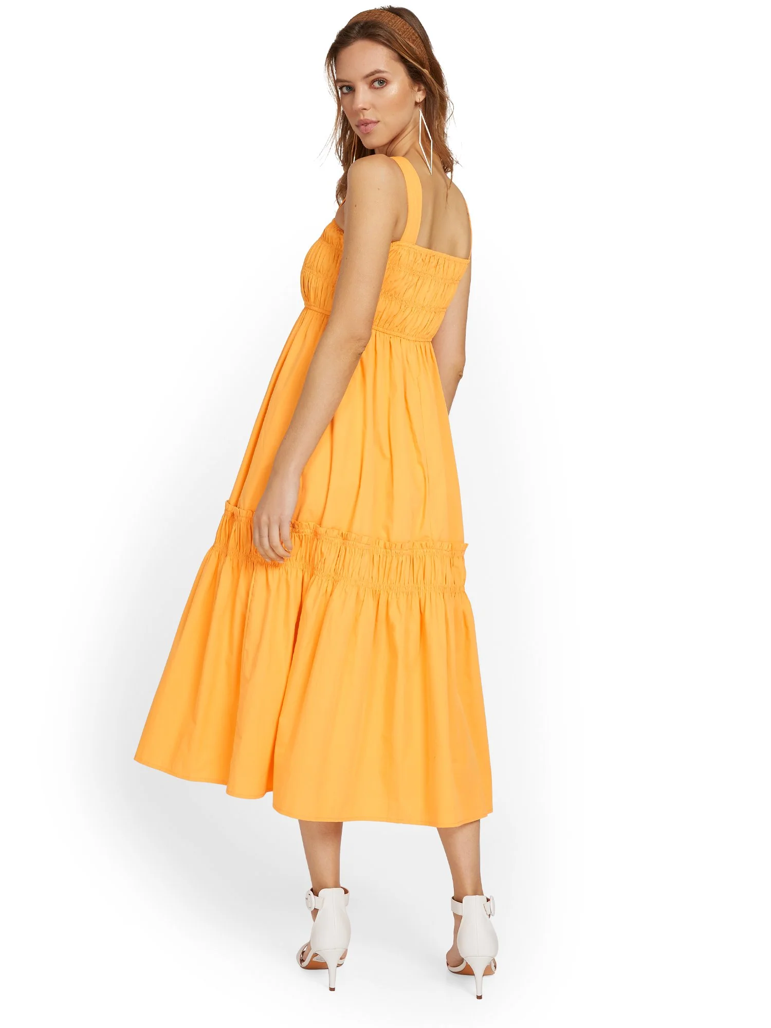 Fore Collection Smocked Tiered Midi Dress - Brands We Love - Image 3