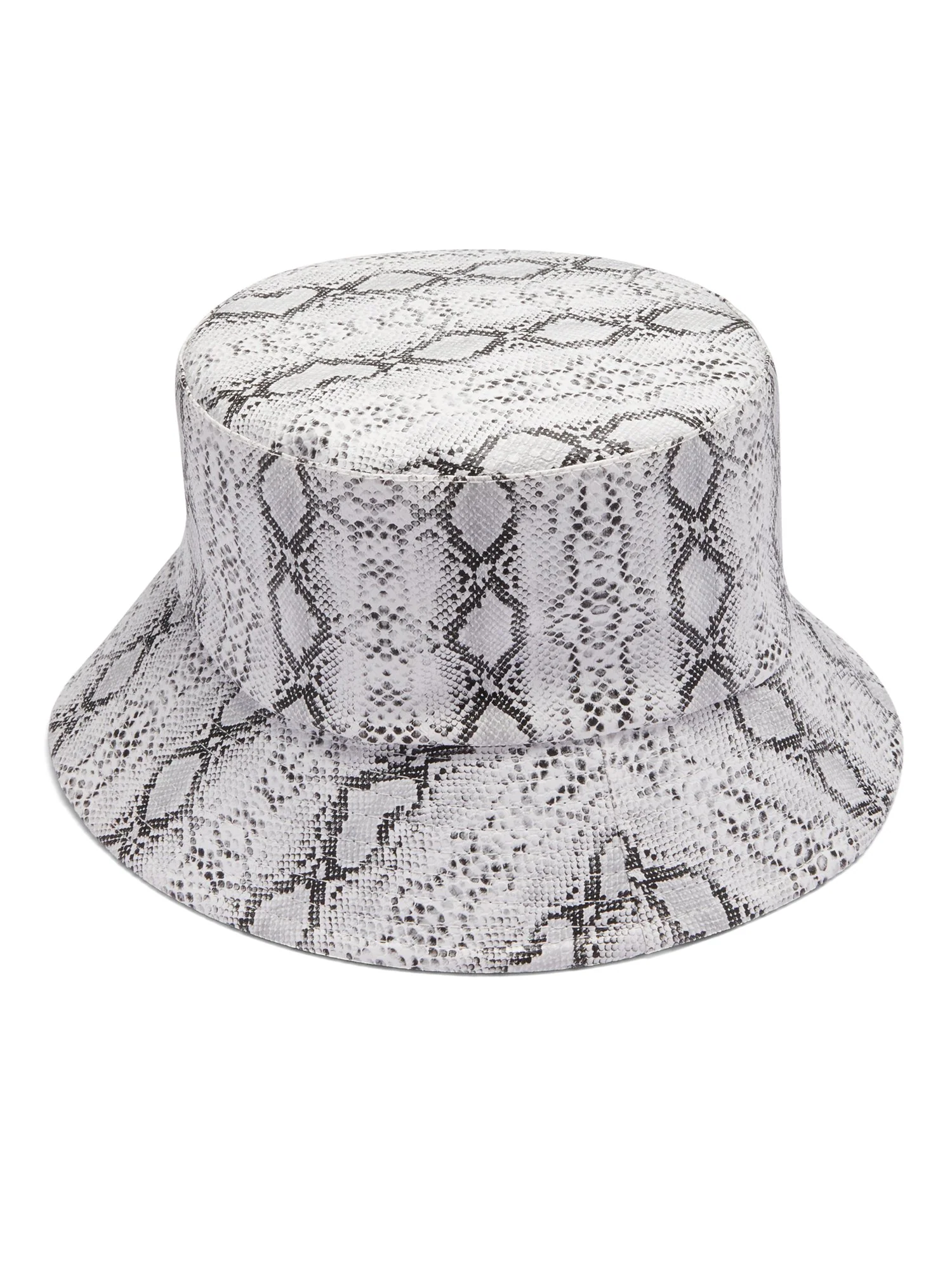 Snake-Print Bucket Hat