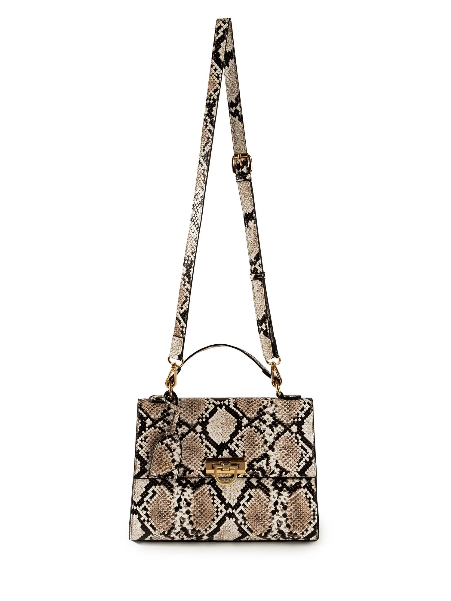 Snake Print Top-Handle Bag - Image 2