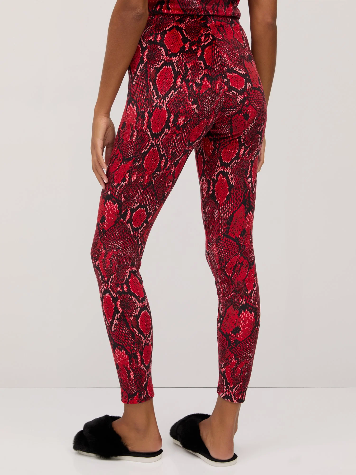 Snake-Print Velour Legging - Dreamy Velour Collection - Image 3