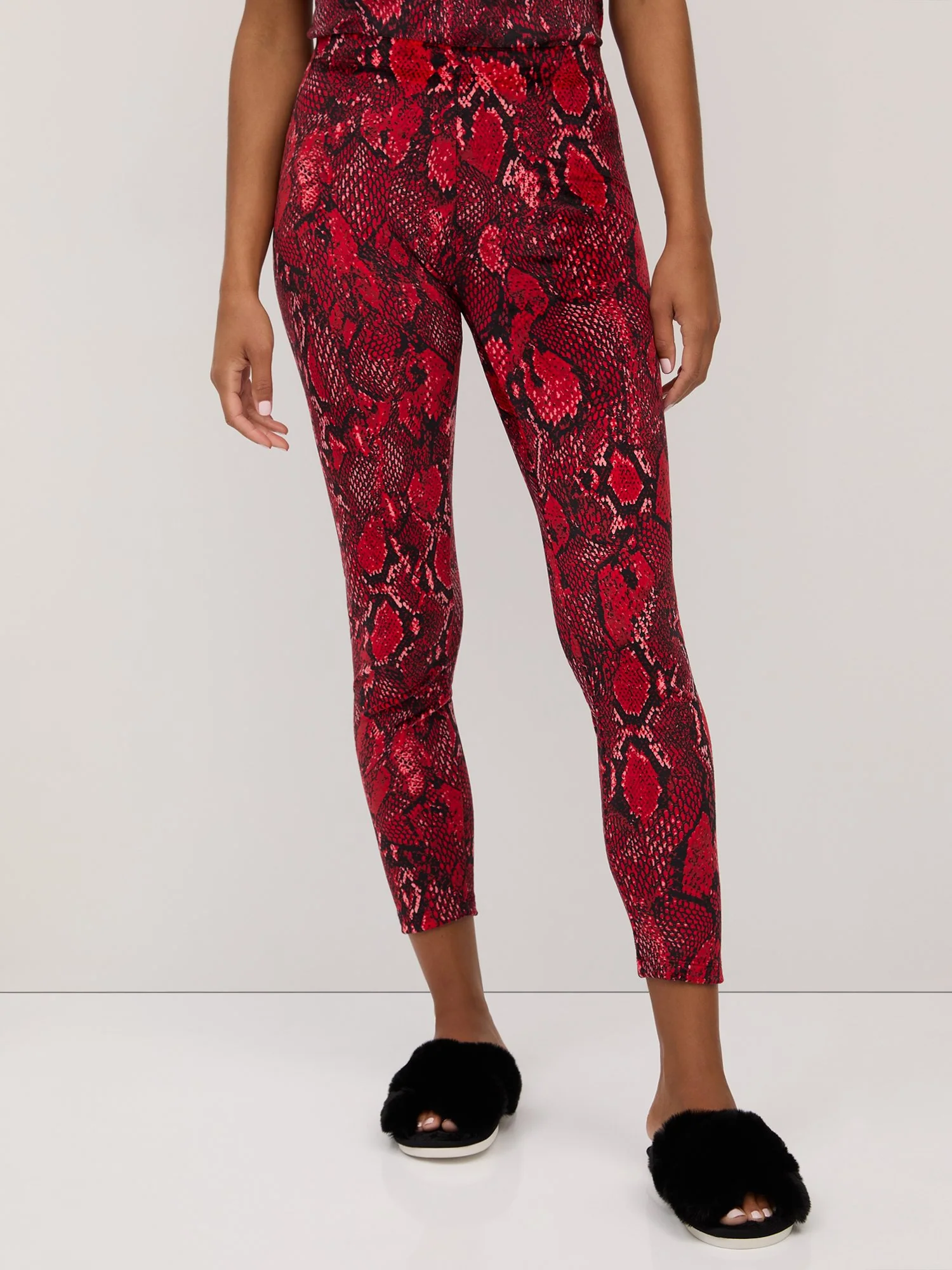 Snake-Print Velour Legging - Dreamy Velour Collection - Image 4