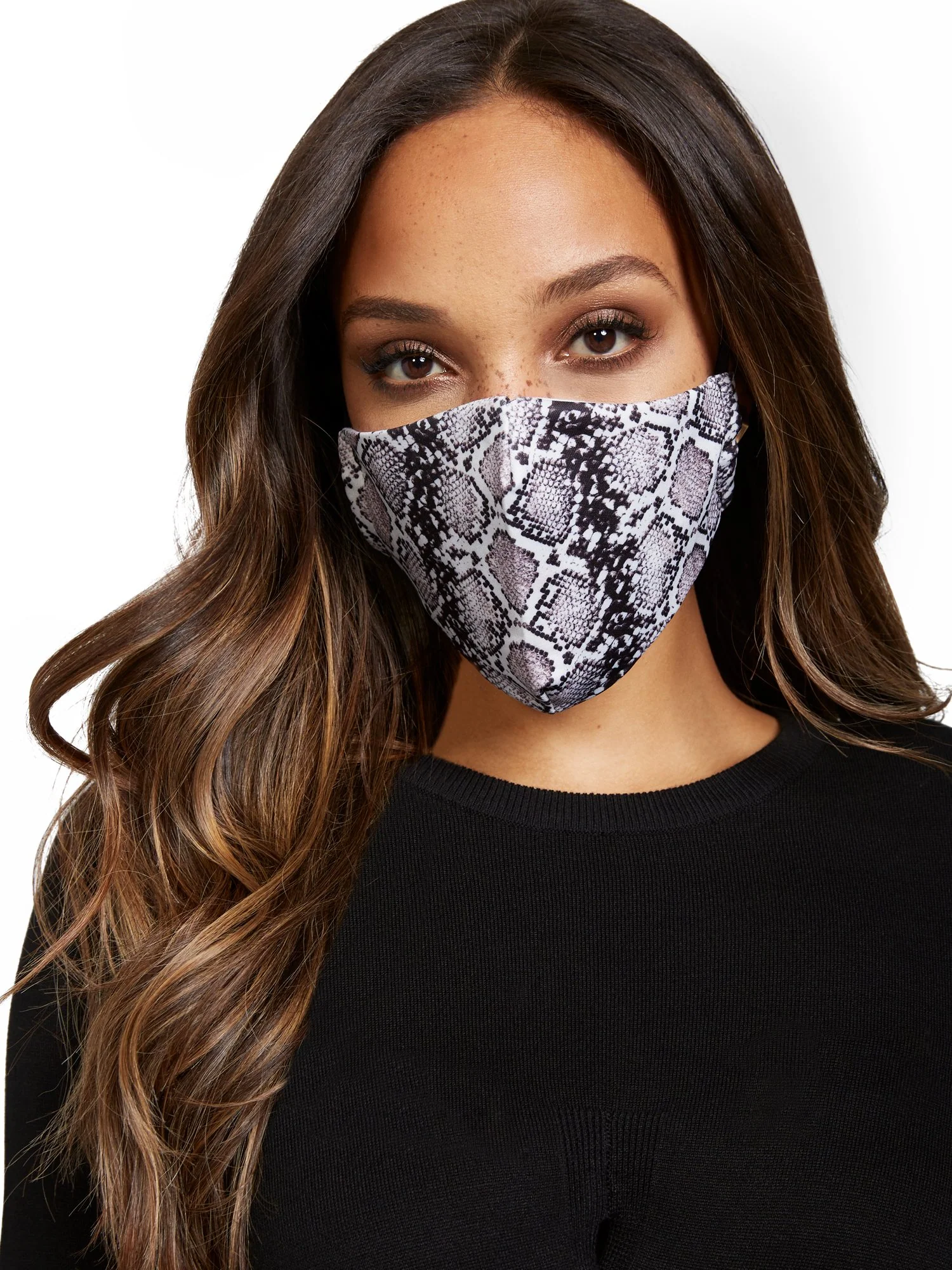 Snakeskin Print Face Mask - Image 2