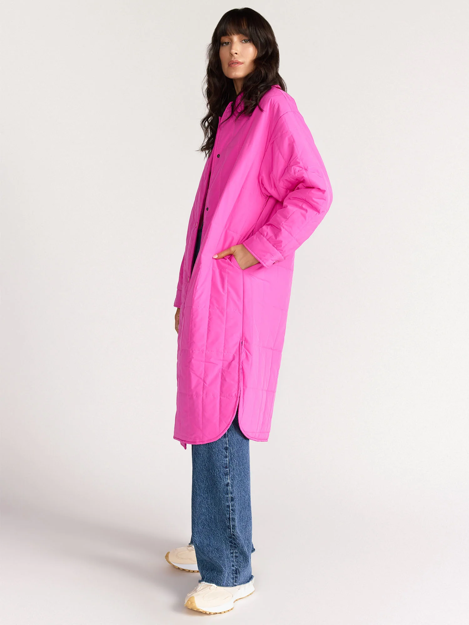 Sans Souci Snap Front Puffer Coat - Brands We Love - Image 3