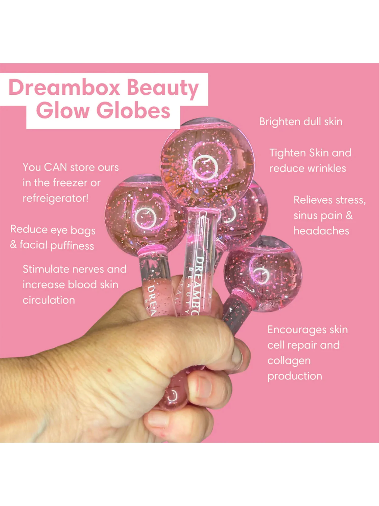 Dreambox Beauty Snow Globes, Ice Roller for Face - Brands We Love - Image 8