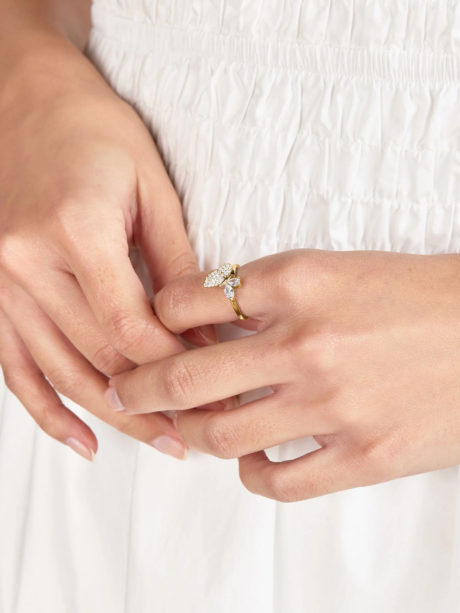 So Cry Butterfly Adjustable Ring - Image 4