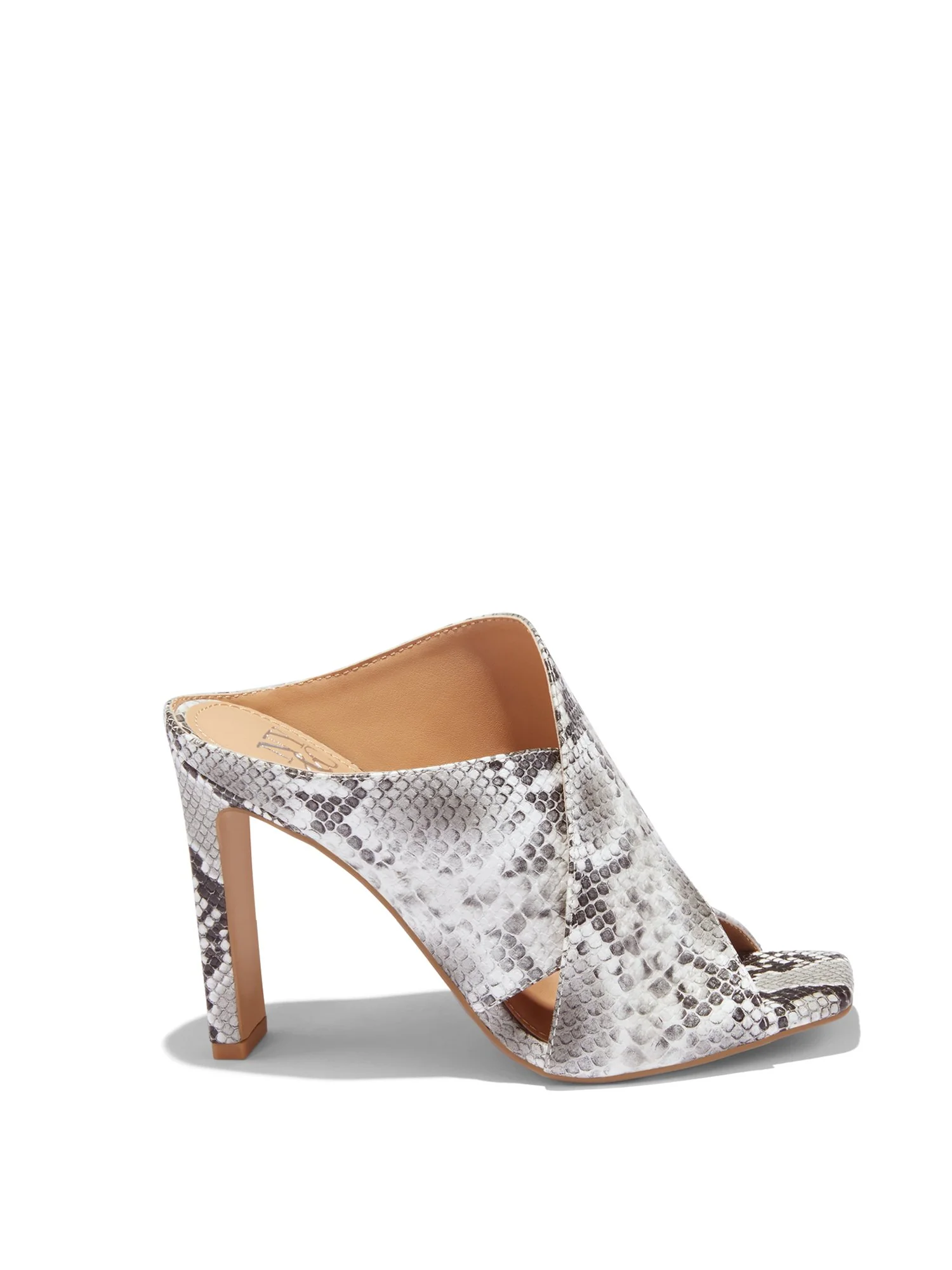 Sofia Cris-Cross High-High Mule - Snake-Print - Image 4