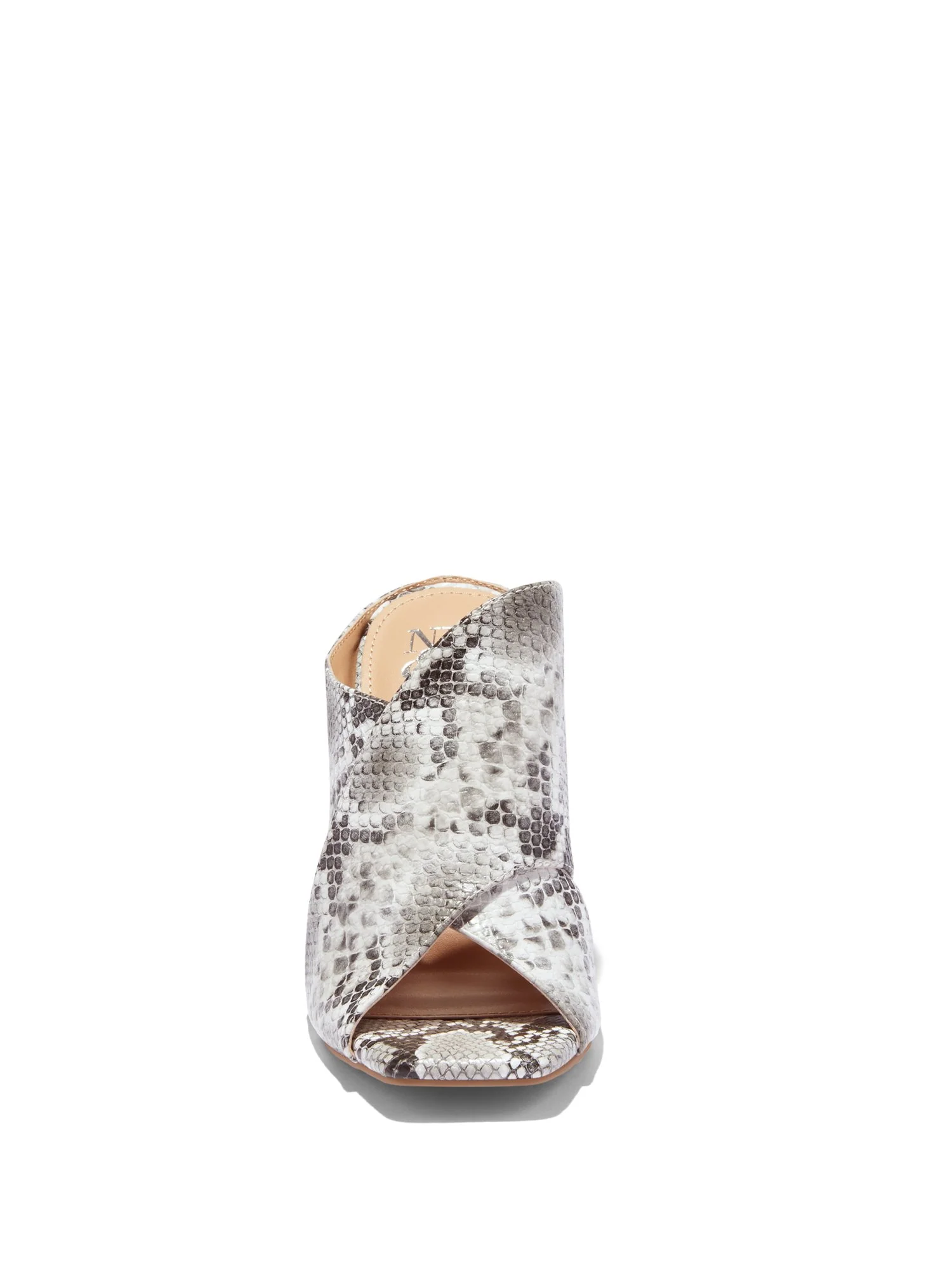 Sofia Cris-Cross High-High Mule - Snake-Print - Image 5