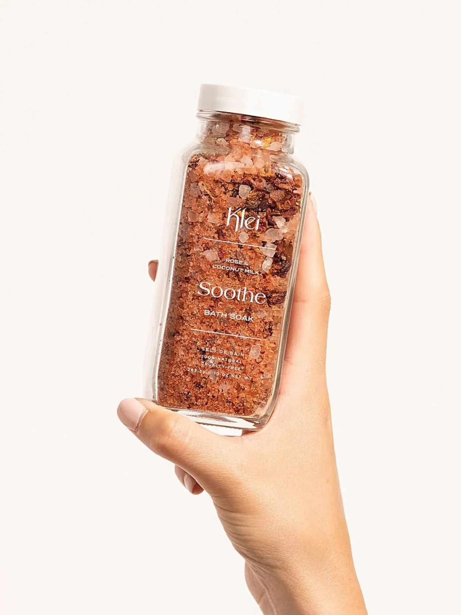 Soothe Rose & Coconut Milk Herbal Bath Soak - Klei Beauty - Image 3
