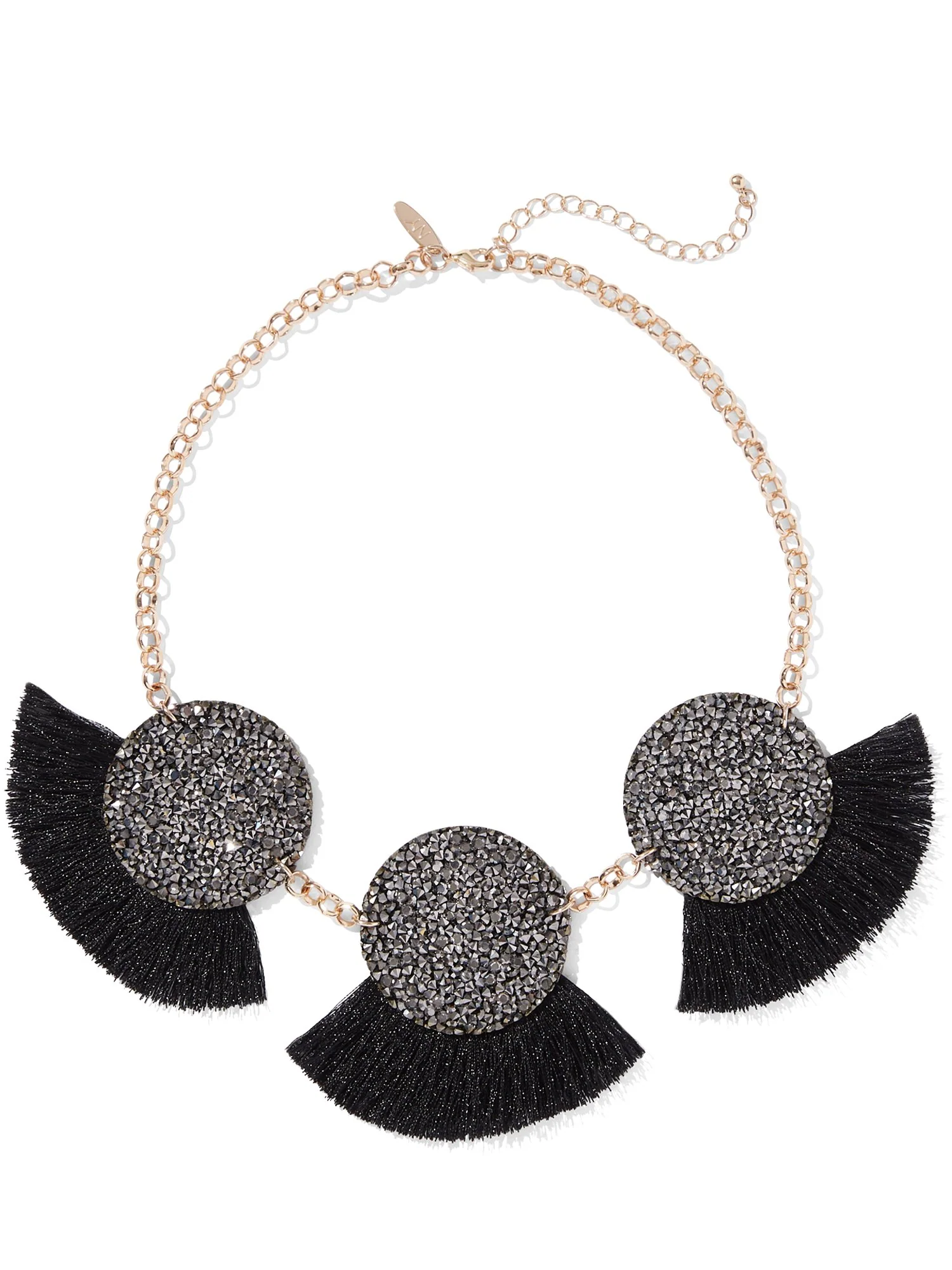 Sparkling Fan Statement Necklace