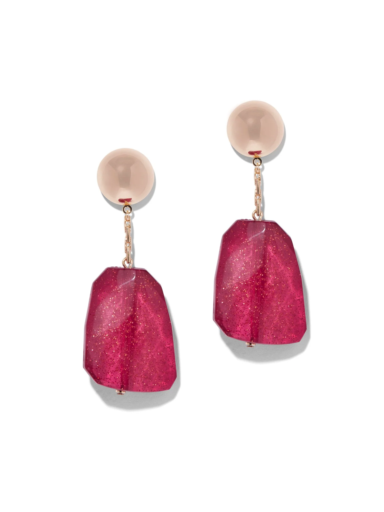 Sparkling Faux-Stone Drop Earring