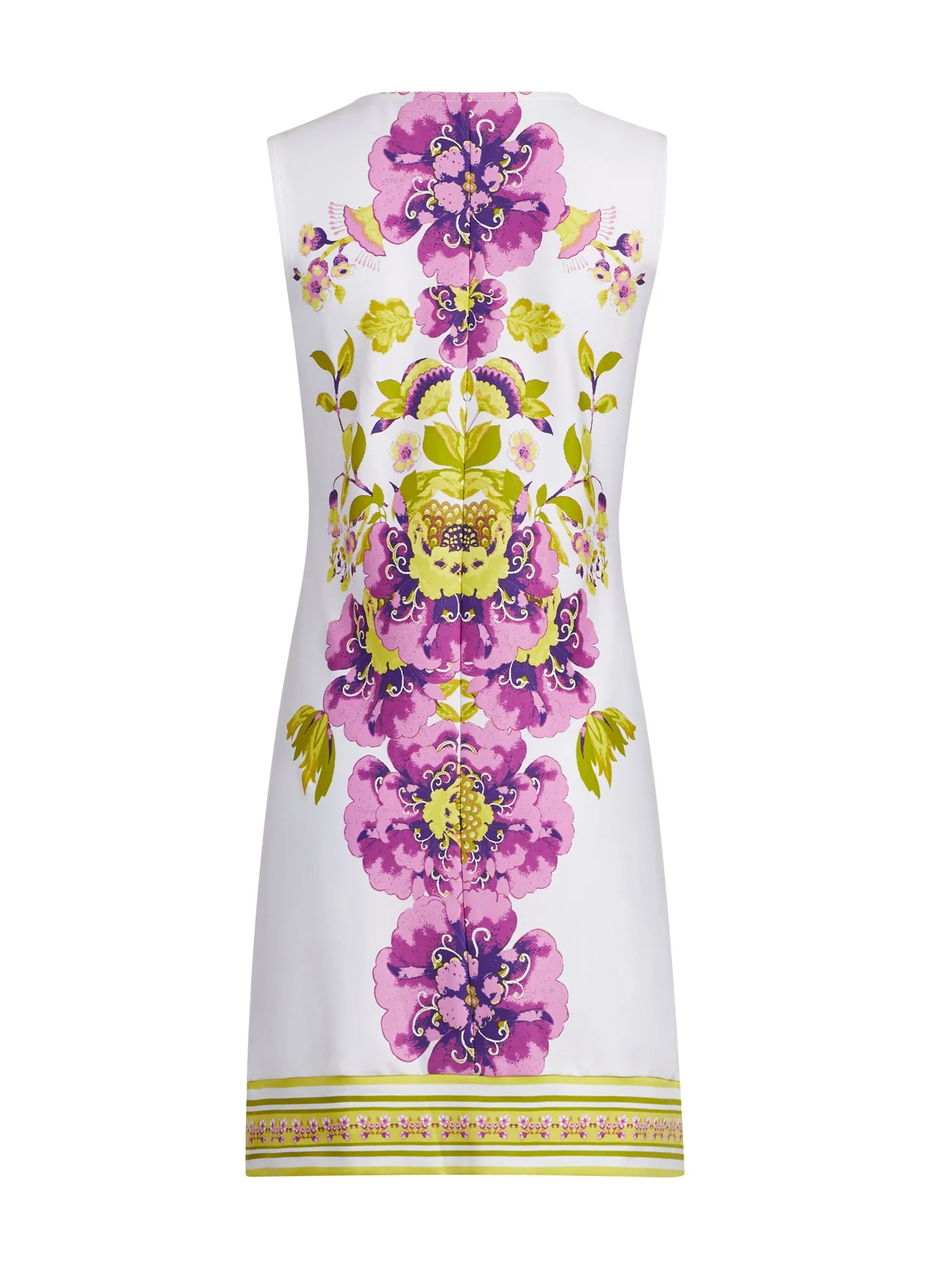 Split-Neck Cotton Shift Dress - Image 3