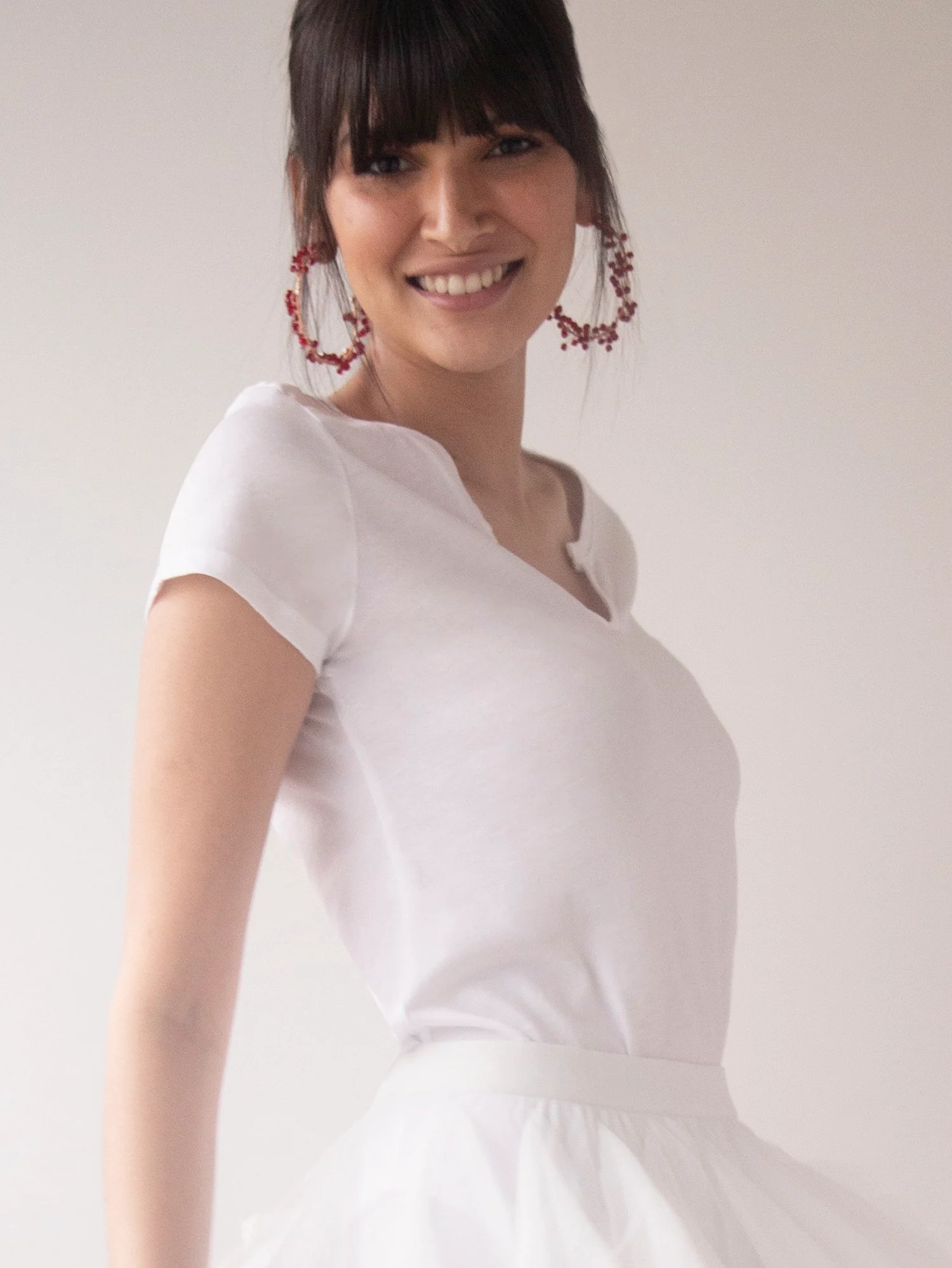 Split-Neck Perfect Tee - Image 5