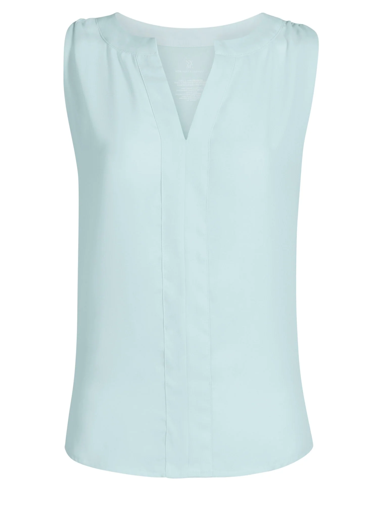 Split-Neck Sleeveless Top - Image 34