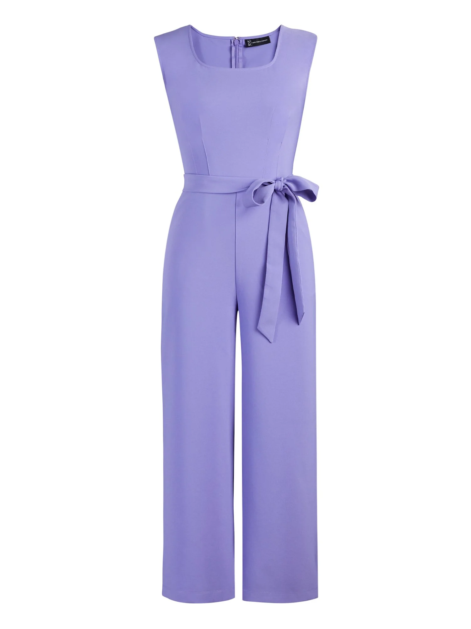 Square-Neck Belted Jumpsuit - Image 2