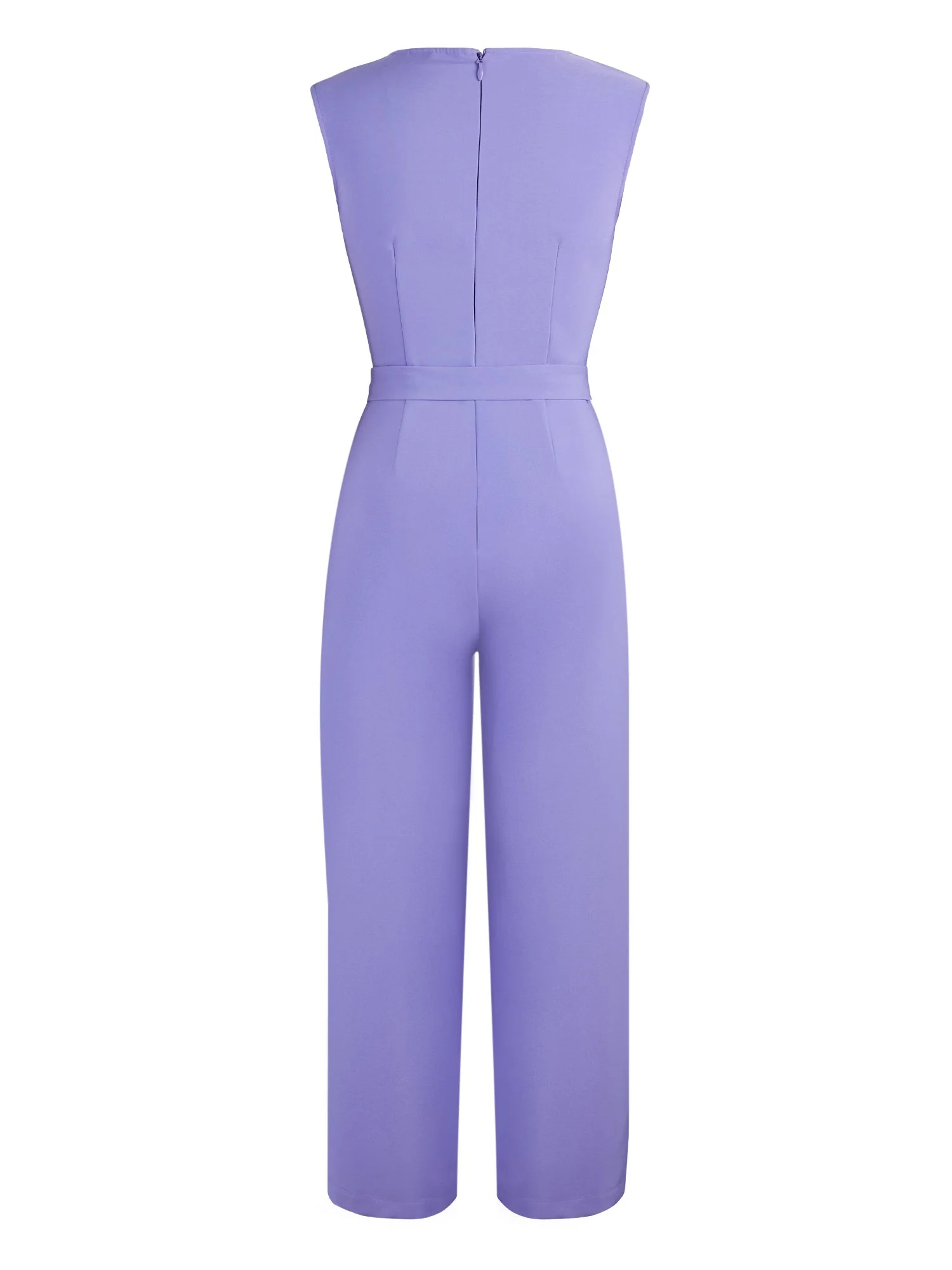 Square-Neck Belted Jumpsuit - Image 3