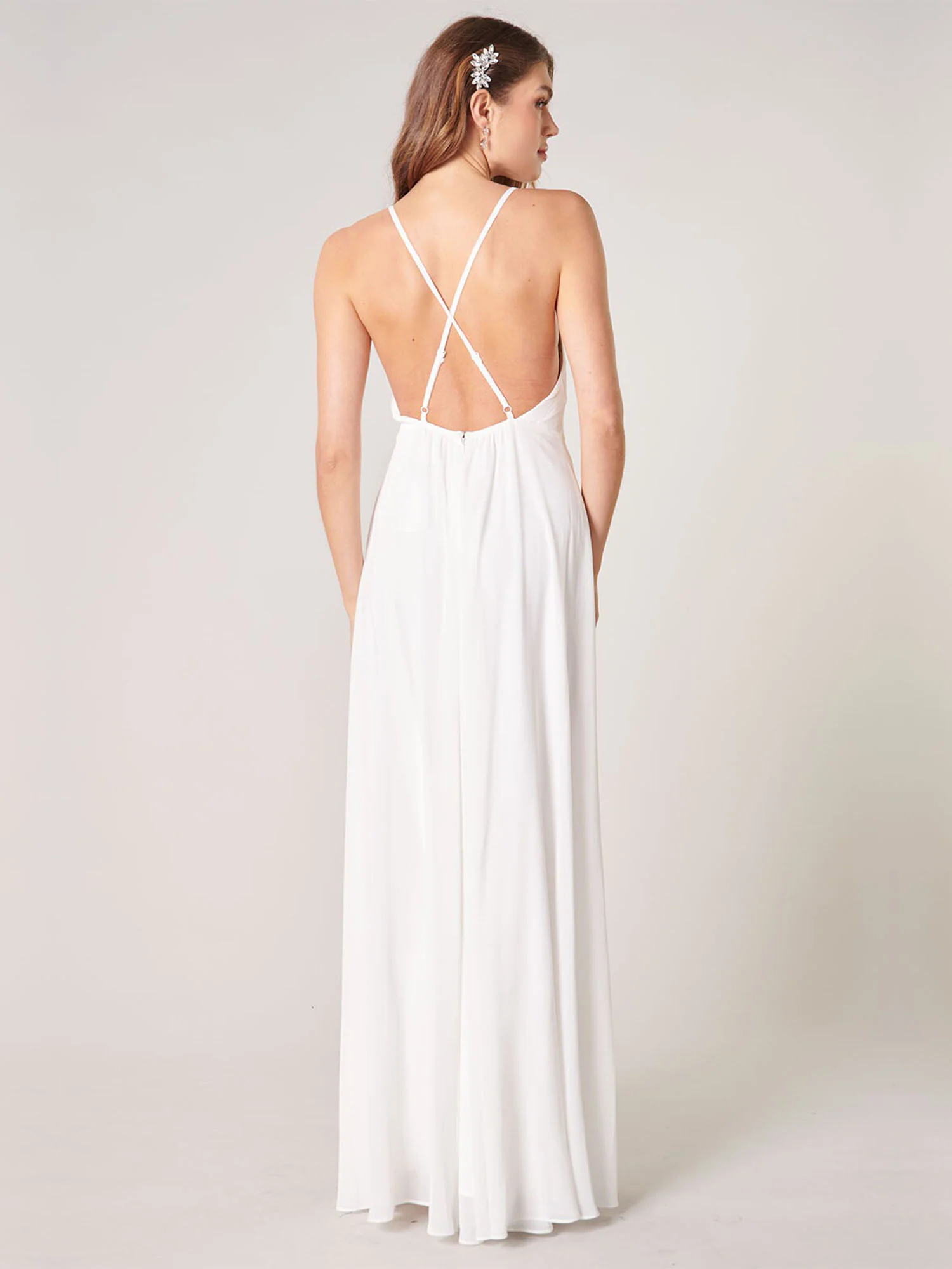 Square Neck Criss-Cross Back Maxi Dress - Sugarlips - Image 7