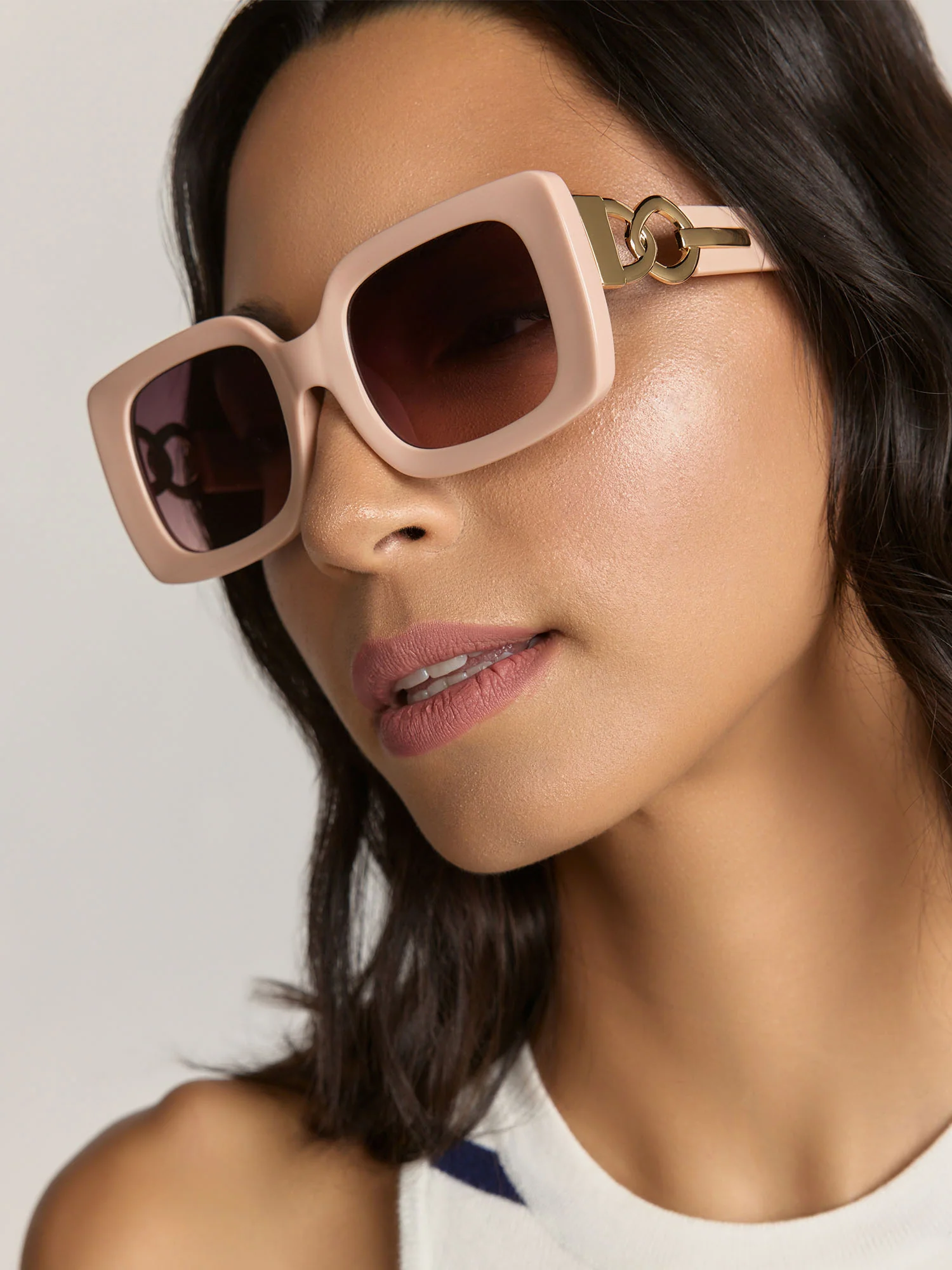 Square Side Trim Sunglasses