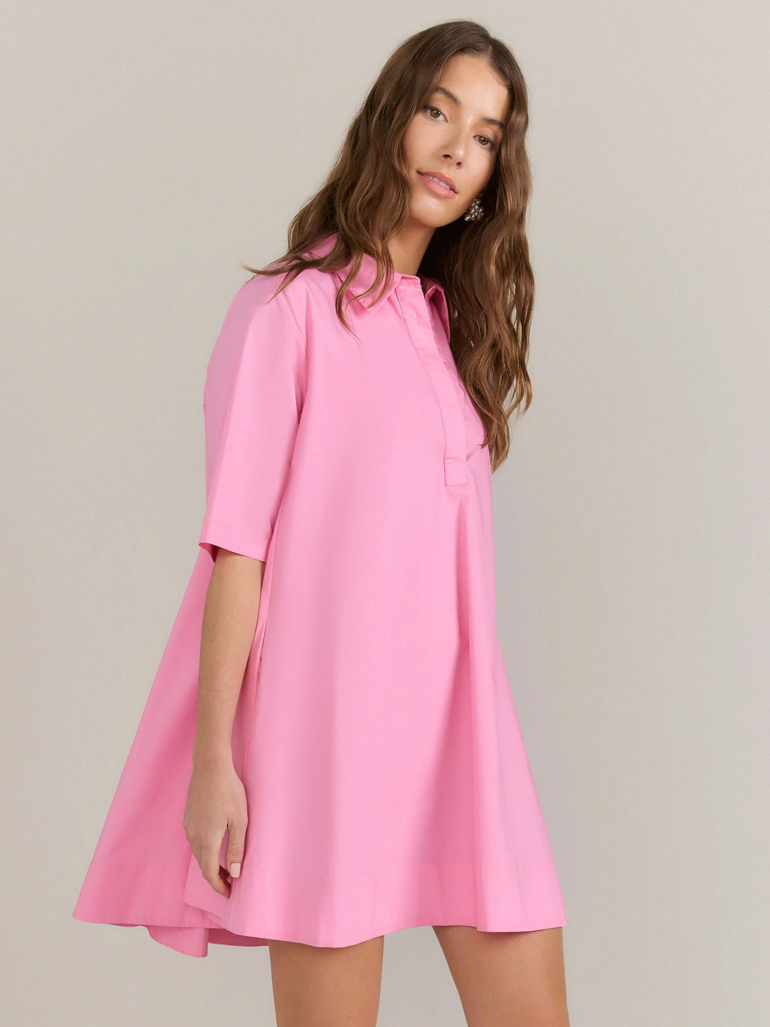English Factory A-line Pleat Back Shirt Dress - Brands We Love