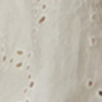 Short Sleeve Eyelet A-Line Dress - Image 5