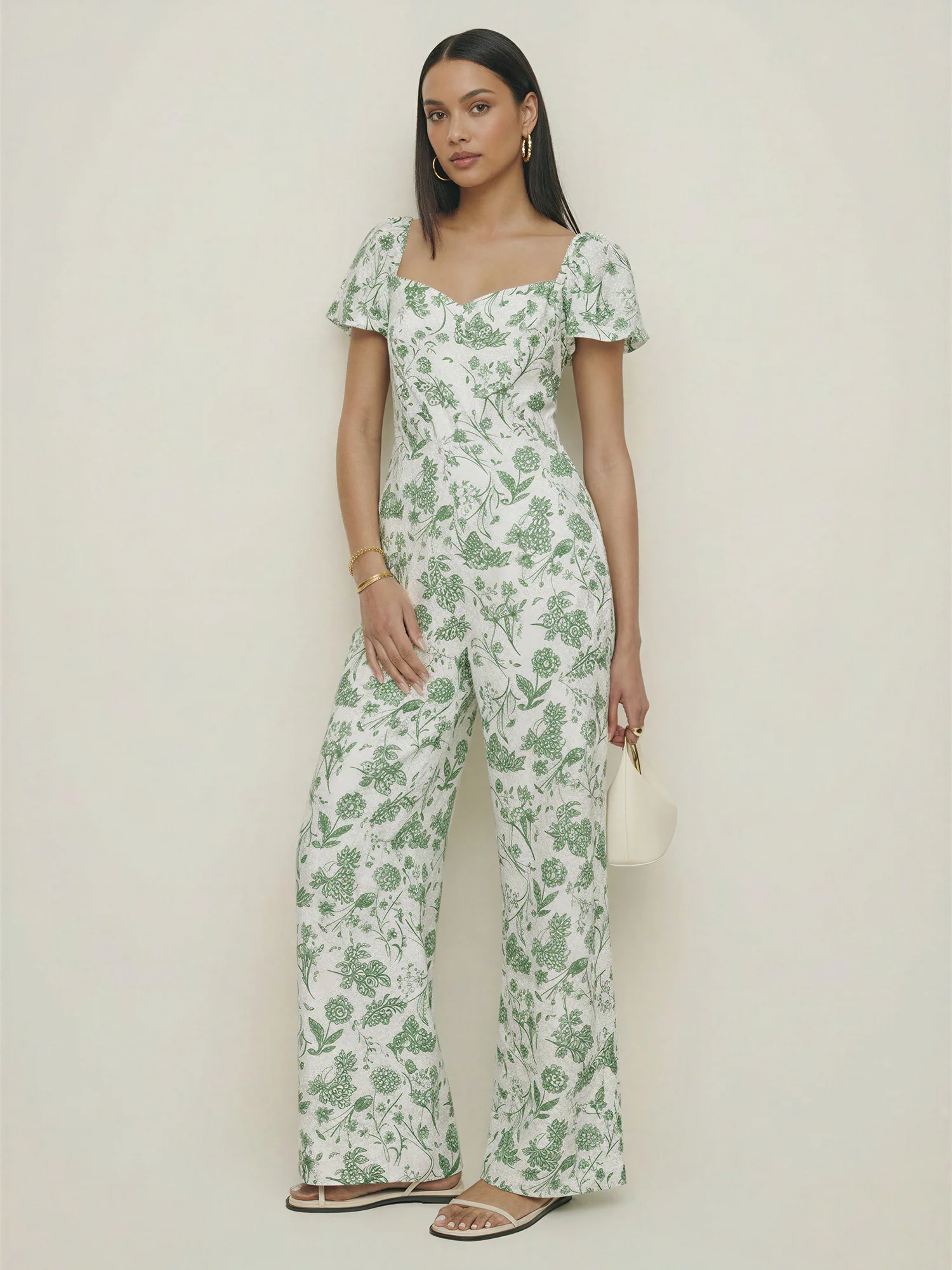 Floral Smocked Jumpsuit