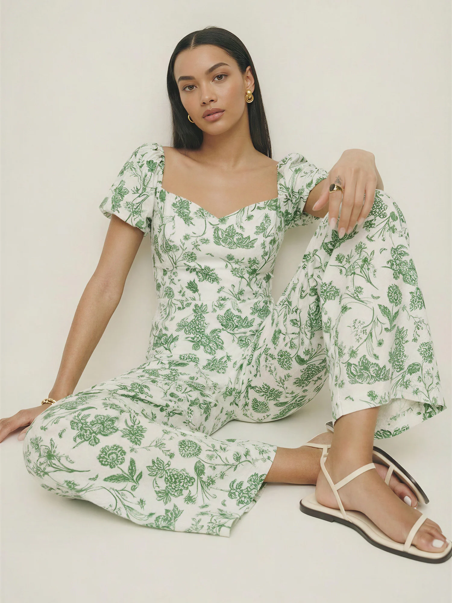 Floral Smocked Jumpsuit - Image 2
