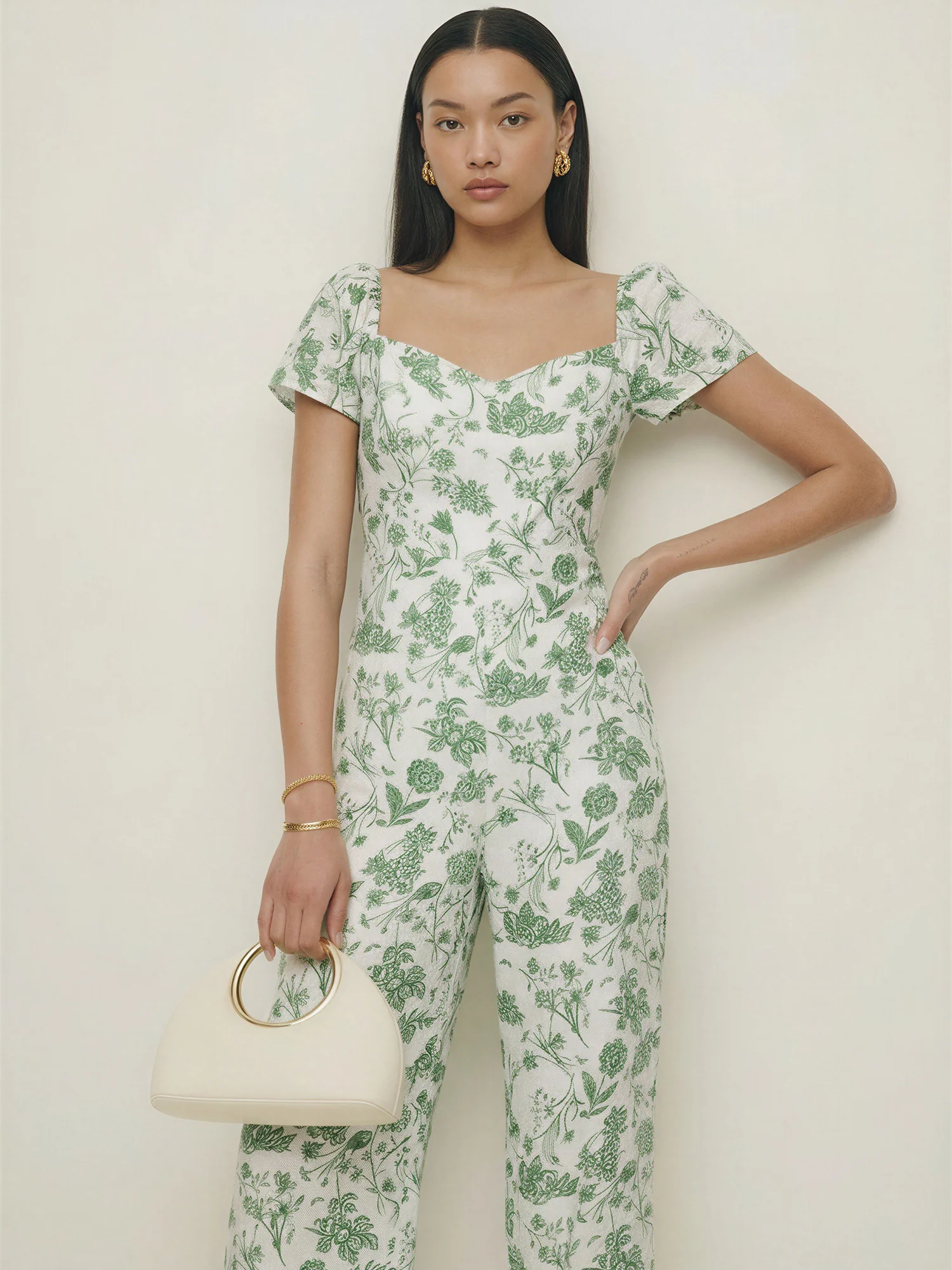Floral Smocked Jumpsuit - Image 3