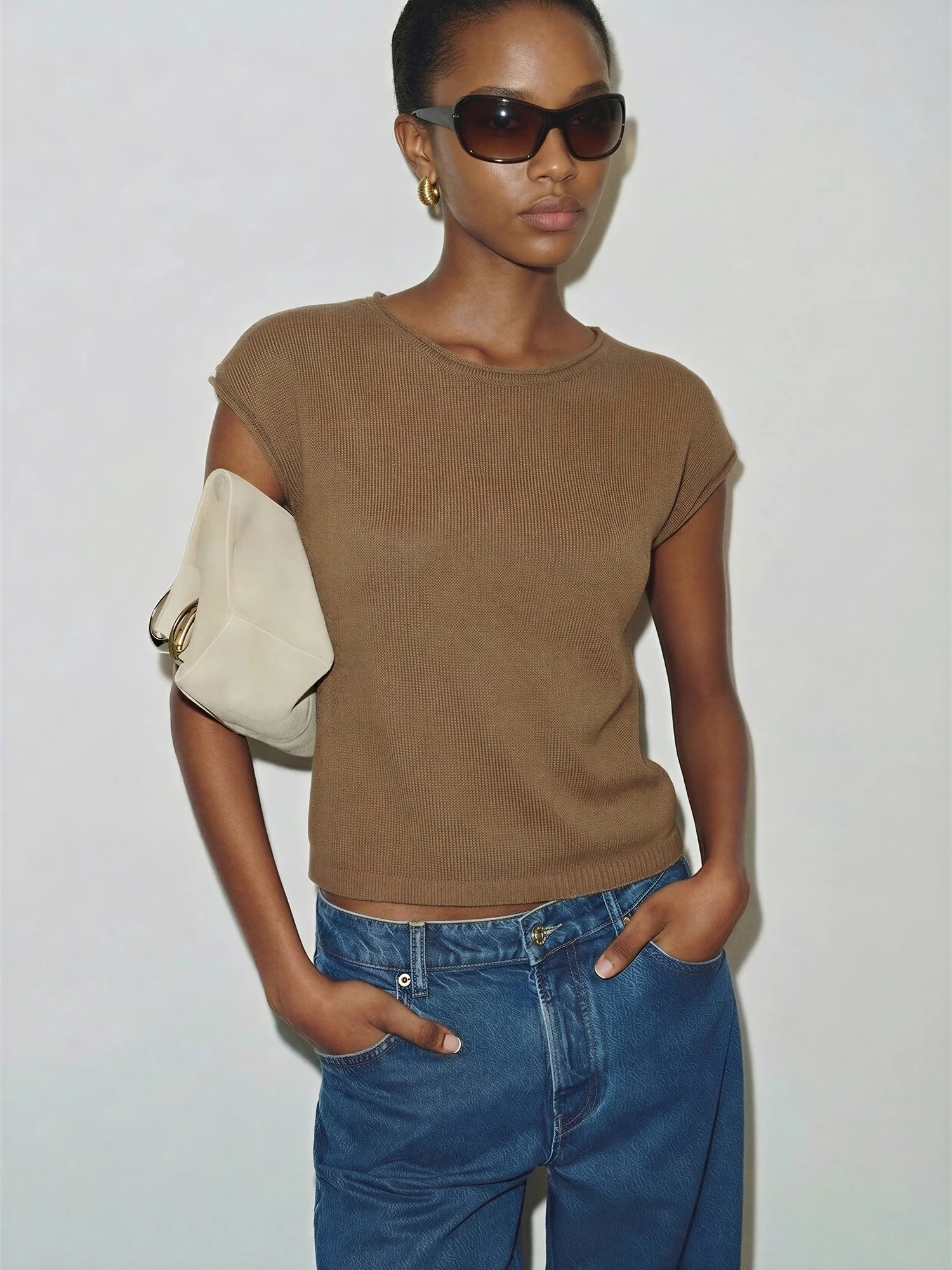 Short Sleeve Knit Top