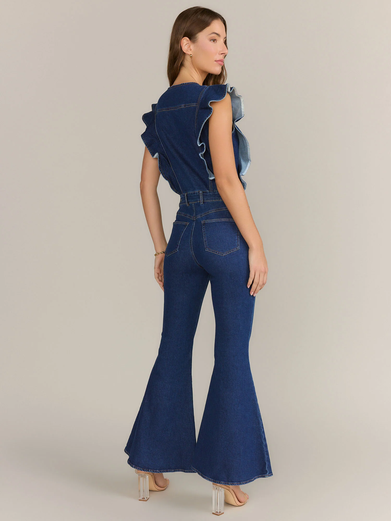 Blue B Ruffle Sleeve Flared Leg Jumpsuit - Brands We Love - Image 3