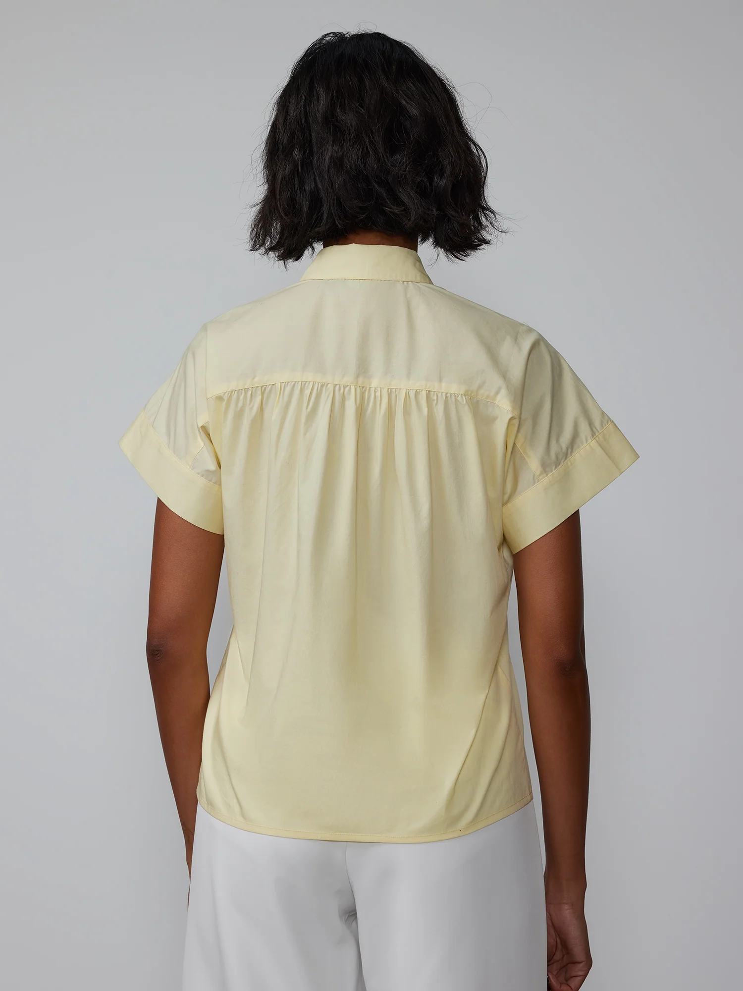 Shirred Shoulder Popover Shirt - Image 3