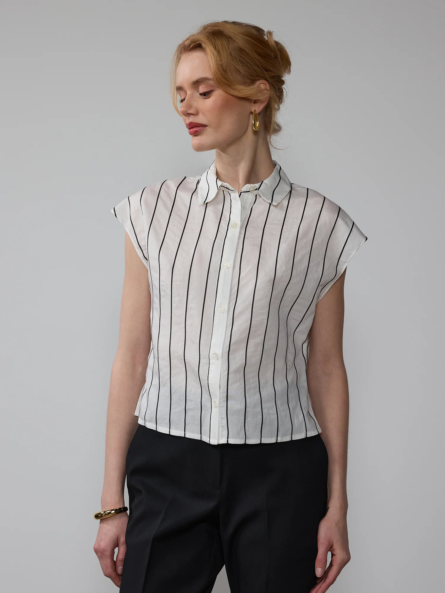 Striped Button Down Shirt