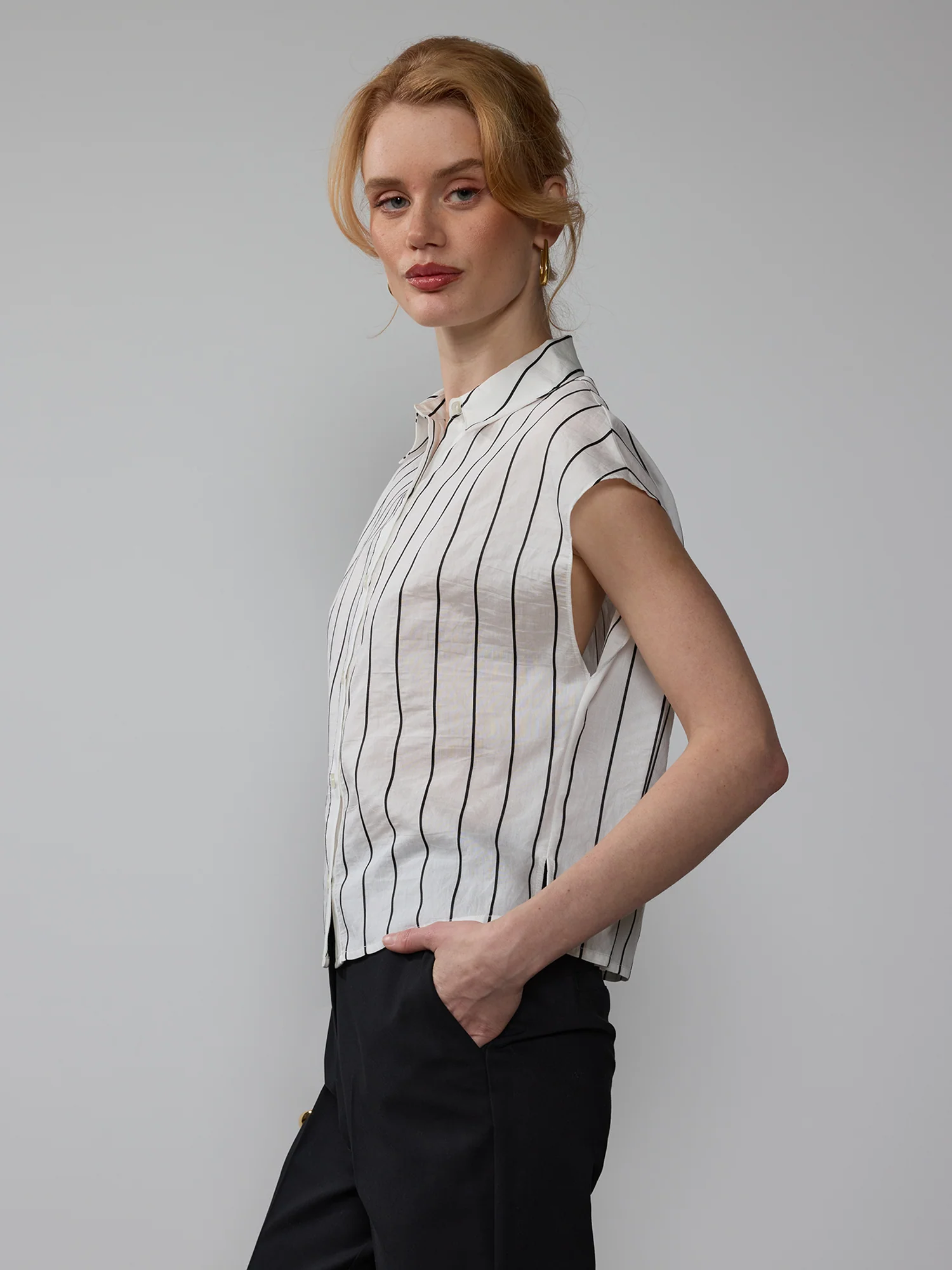Striped Button Down Shirt - Image 2