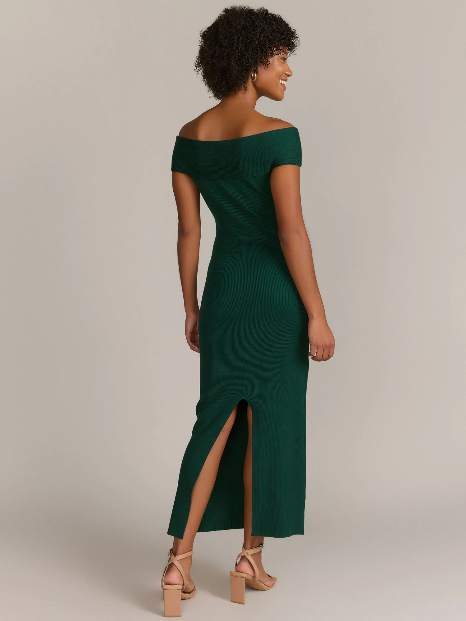 Gilli Twist Front Rib Knit Maxi Dress - Brands We Love - Image 3