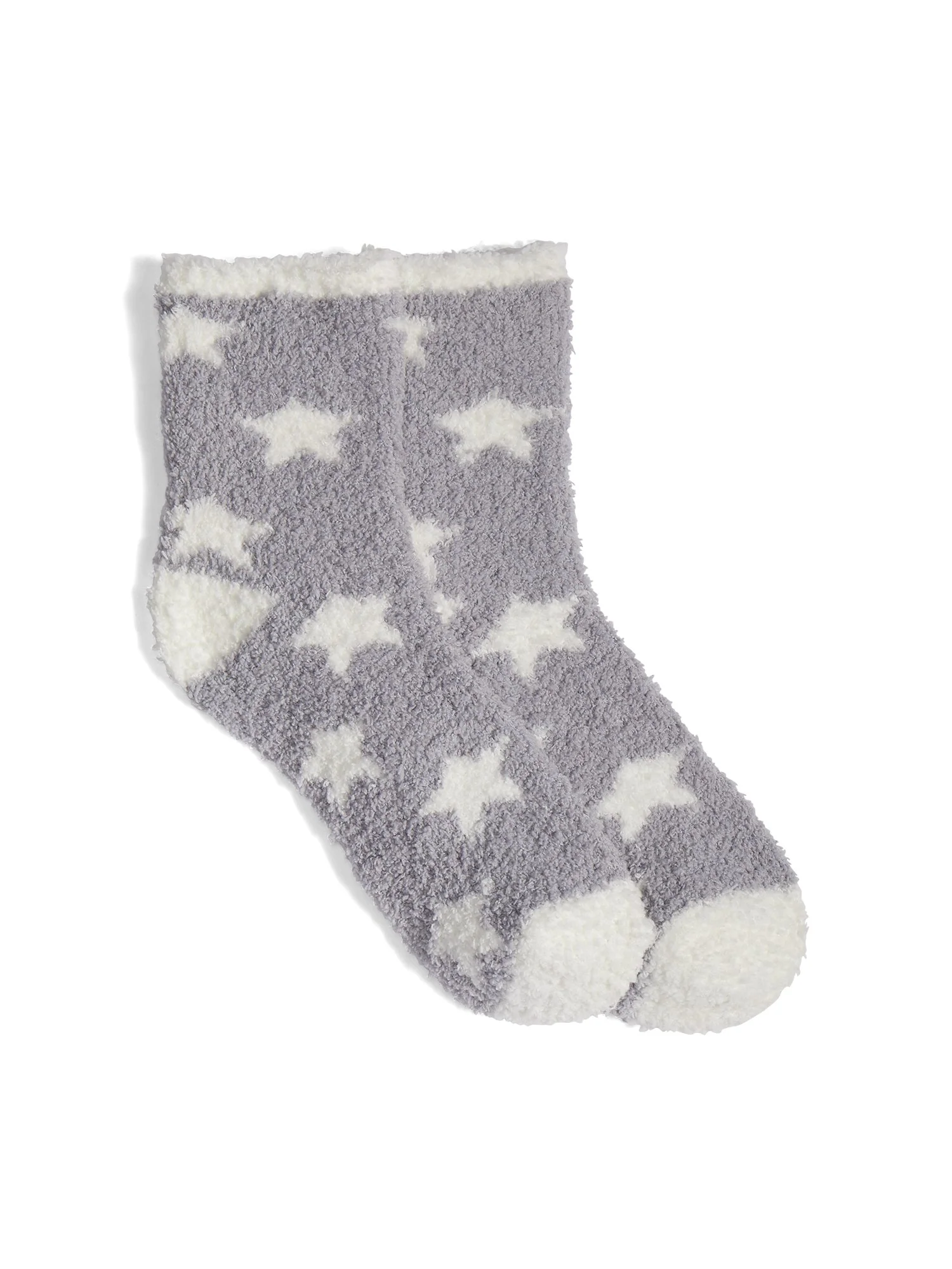 Star-Print Cozy Socks