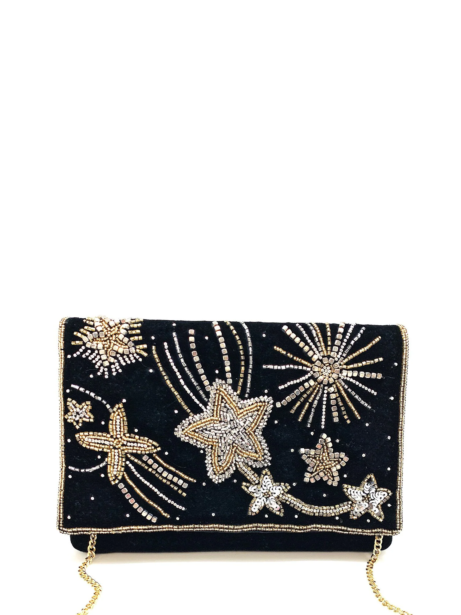 Starburst Beaded Clutch