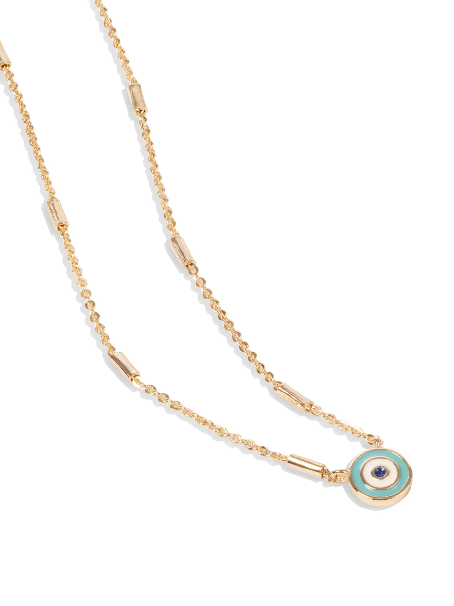 Sterling Silver Plated Evil Eye Pendant - Image 3