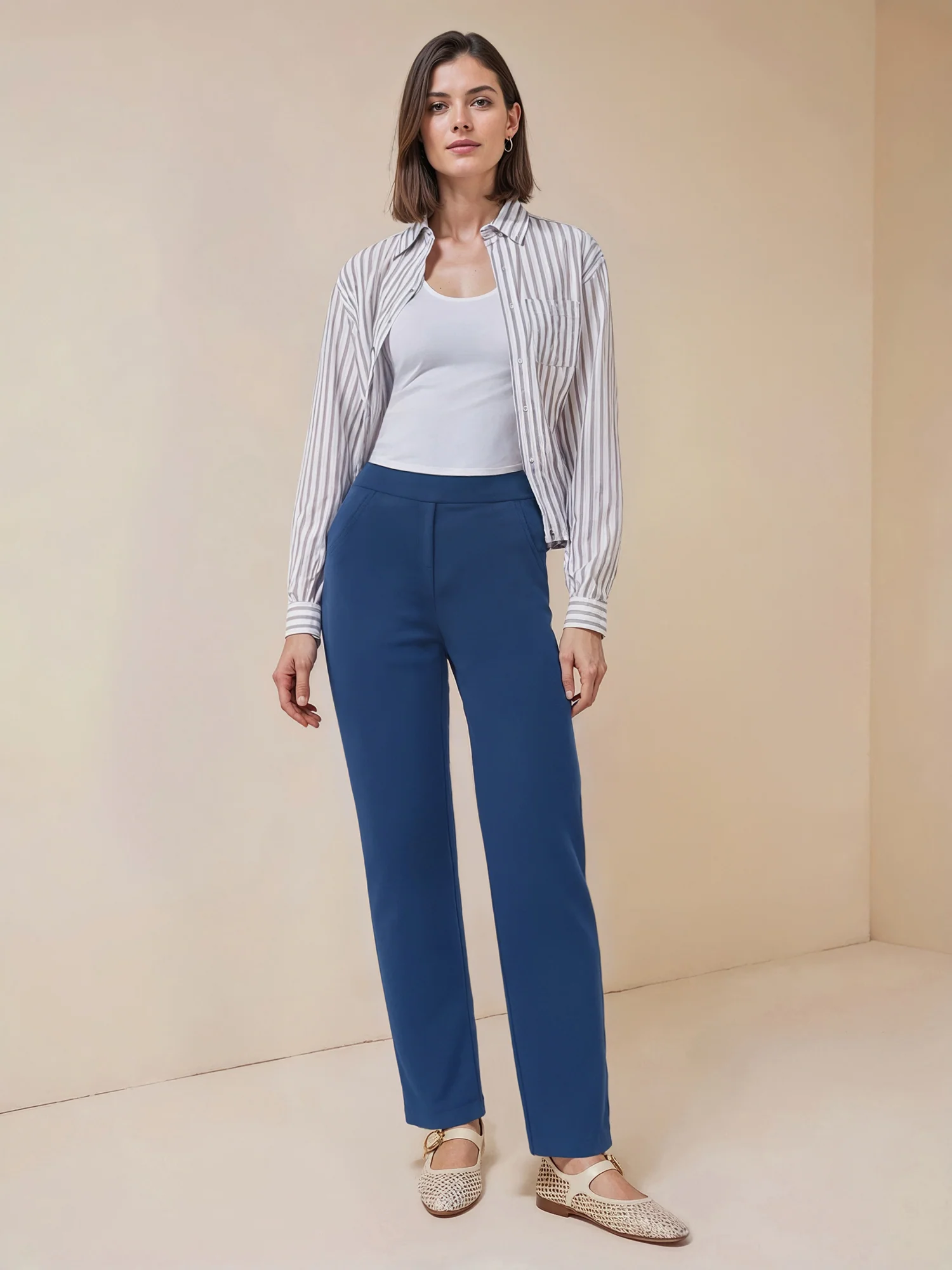 Straight Fit Ponte Pant - Image 8