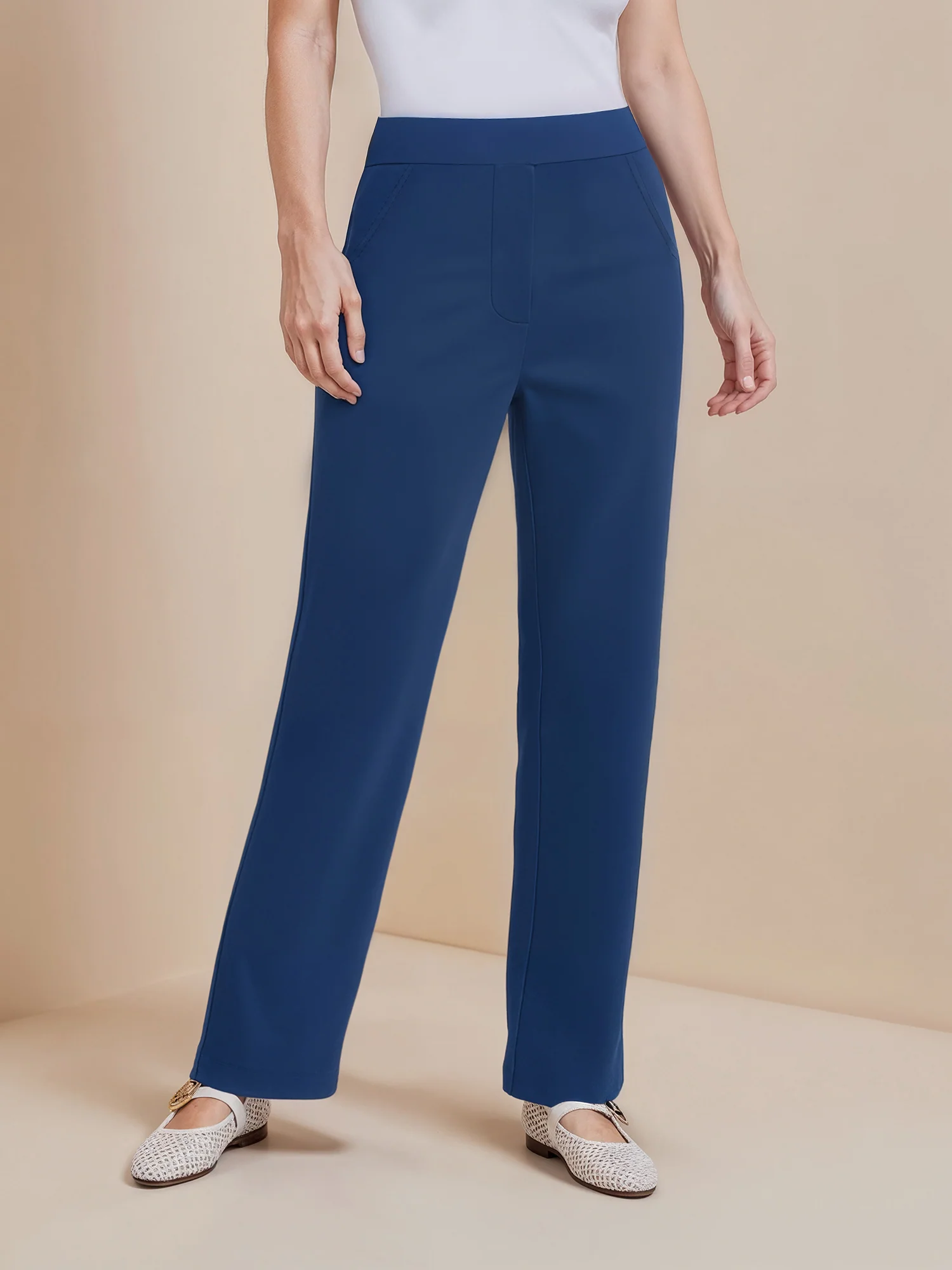 Straight Fit Ponte Pant - Image 9
