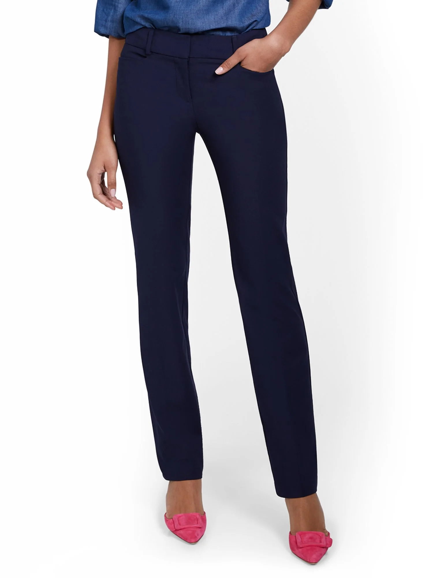 Straight-Leg Pant - All-Season Stretch - 7th Avenue - Image 9