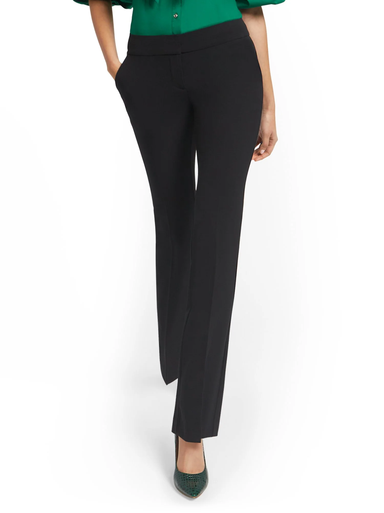 Straight-Leg Pant - Essential Stretch - 7th Avenue