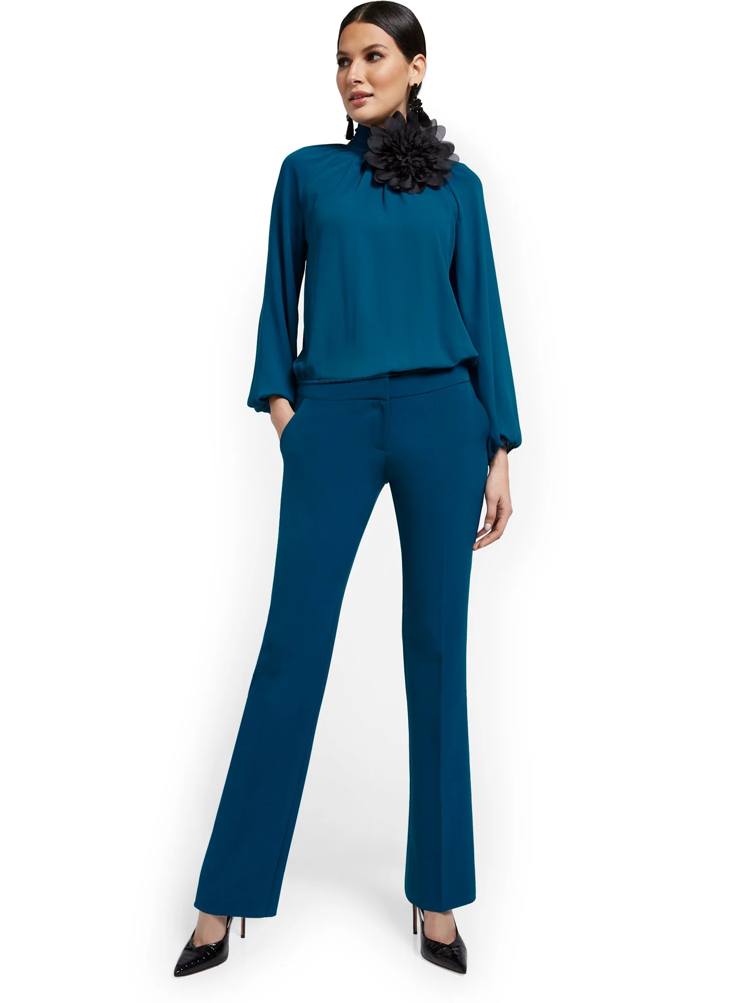 Straight-Leg Pant - Essential Stretch - 7th Avenue - Image 8