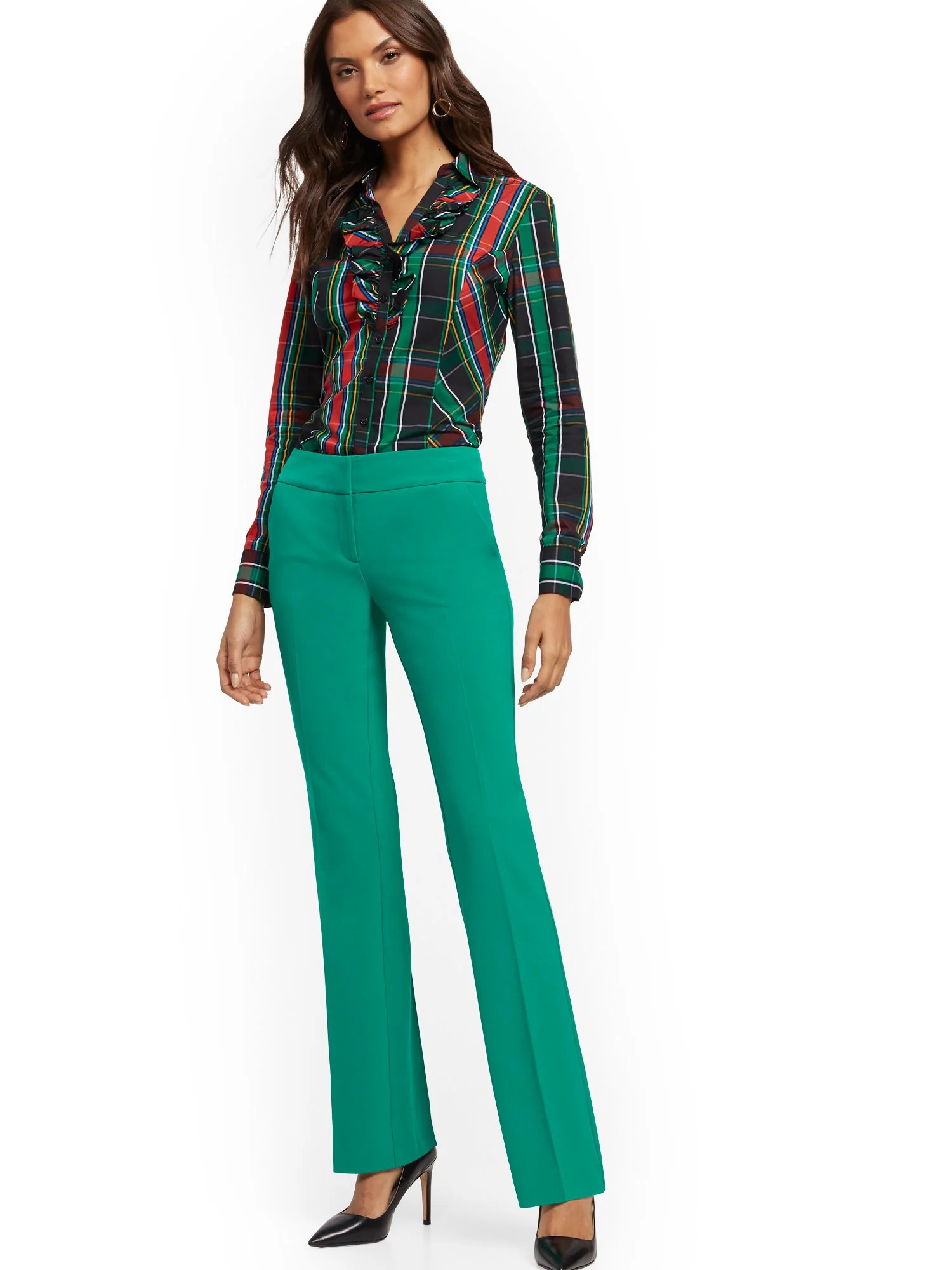 Straight-Leg Pant - Signature Fit - Double Stretch - 7th Avenue - Image 15